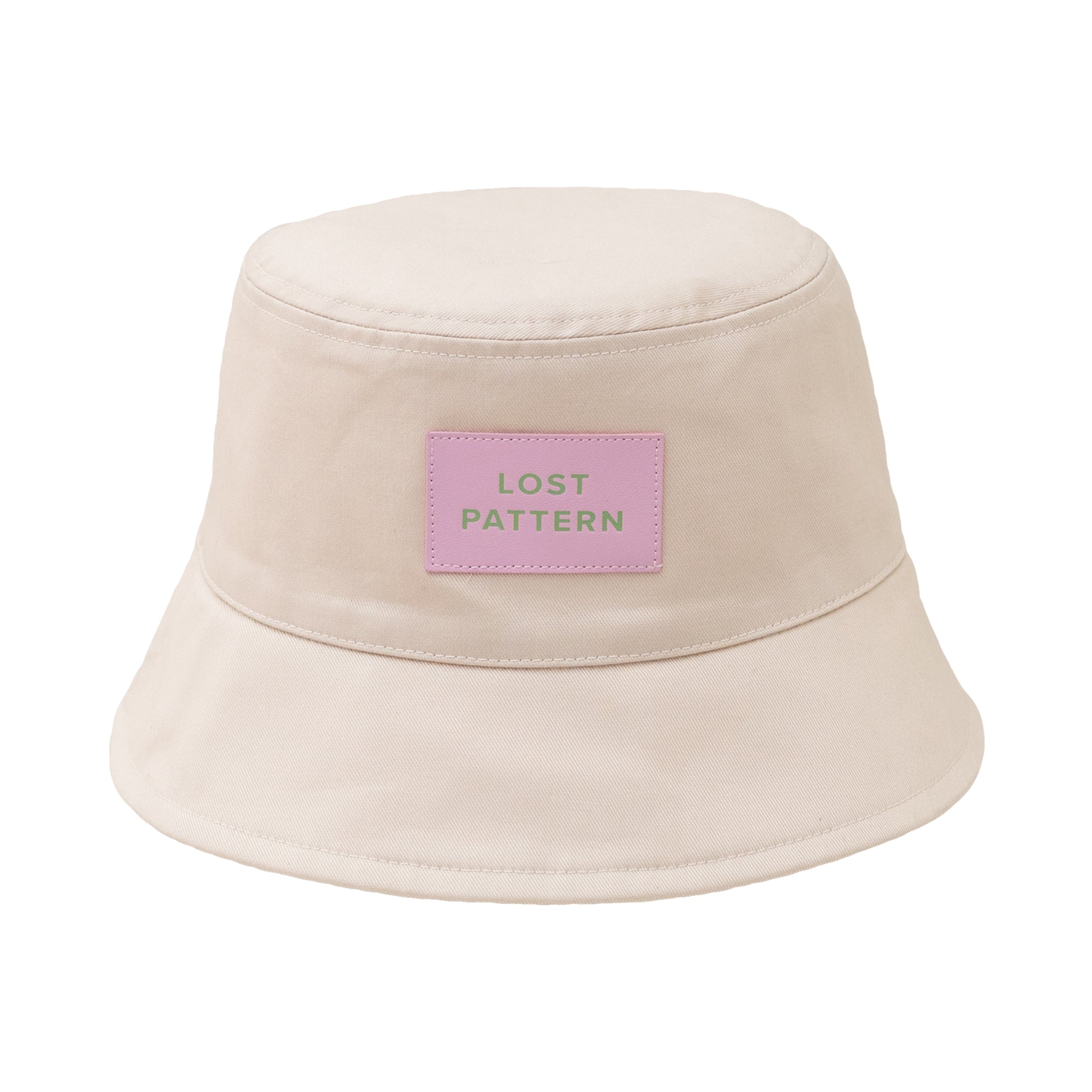 Women’s White "Forest" Cotton Reversible Bucket Hat - Cream One Size Lost Pattern Nyc