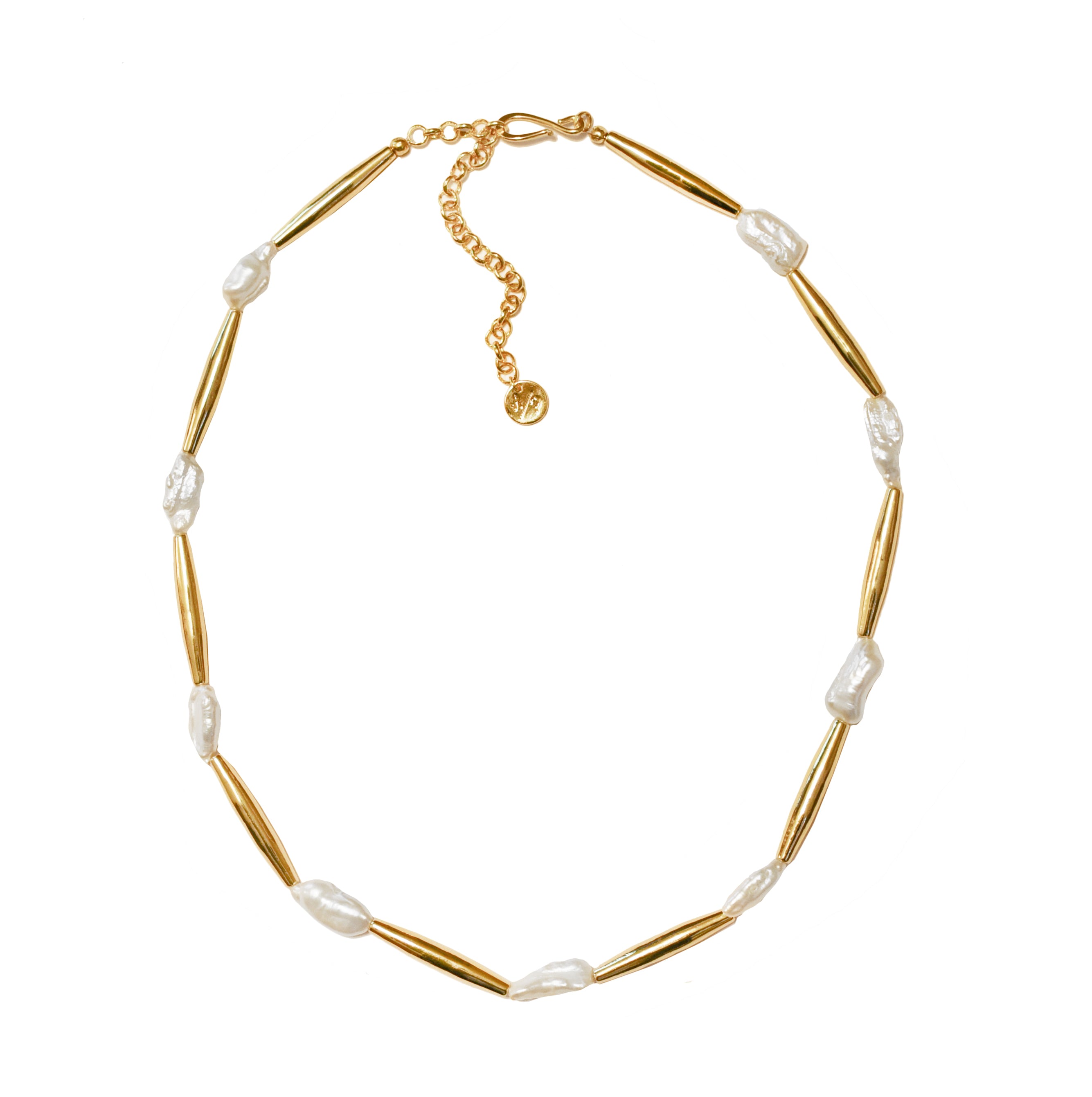 Women’s Biwa Pearl Liquid Gold Necklace Adriana Pappas Designs