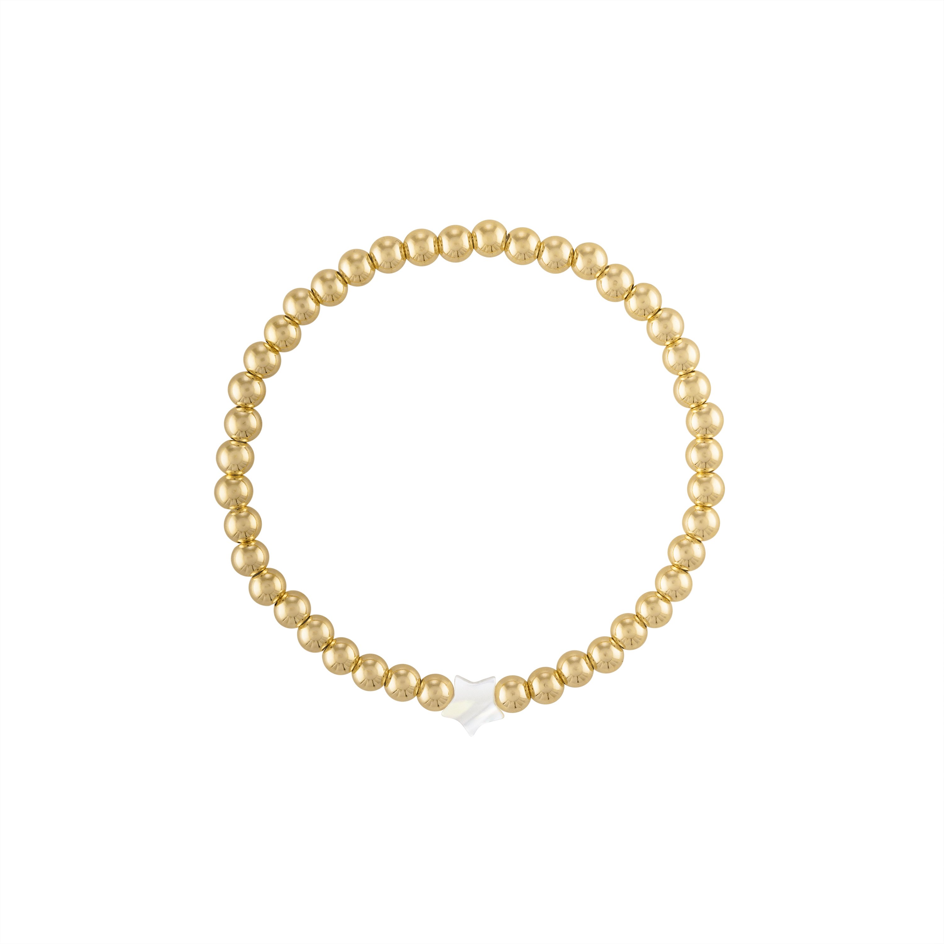 Women’s Star Pearl Gold Bracelet Olivia Le