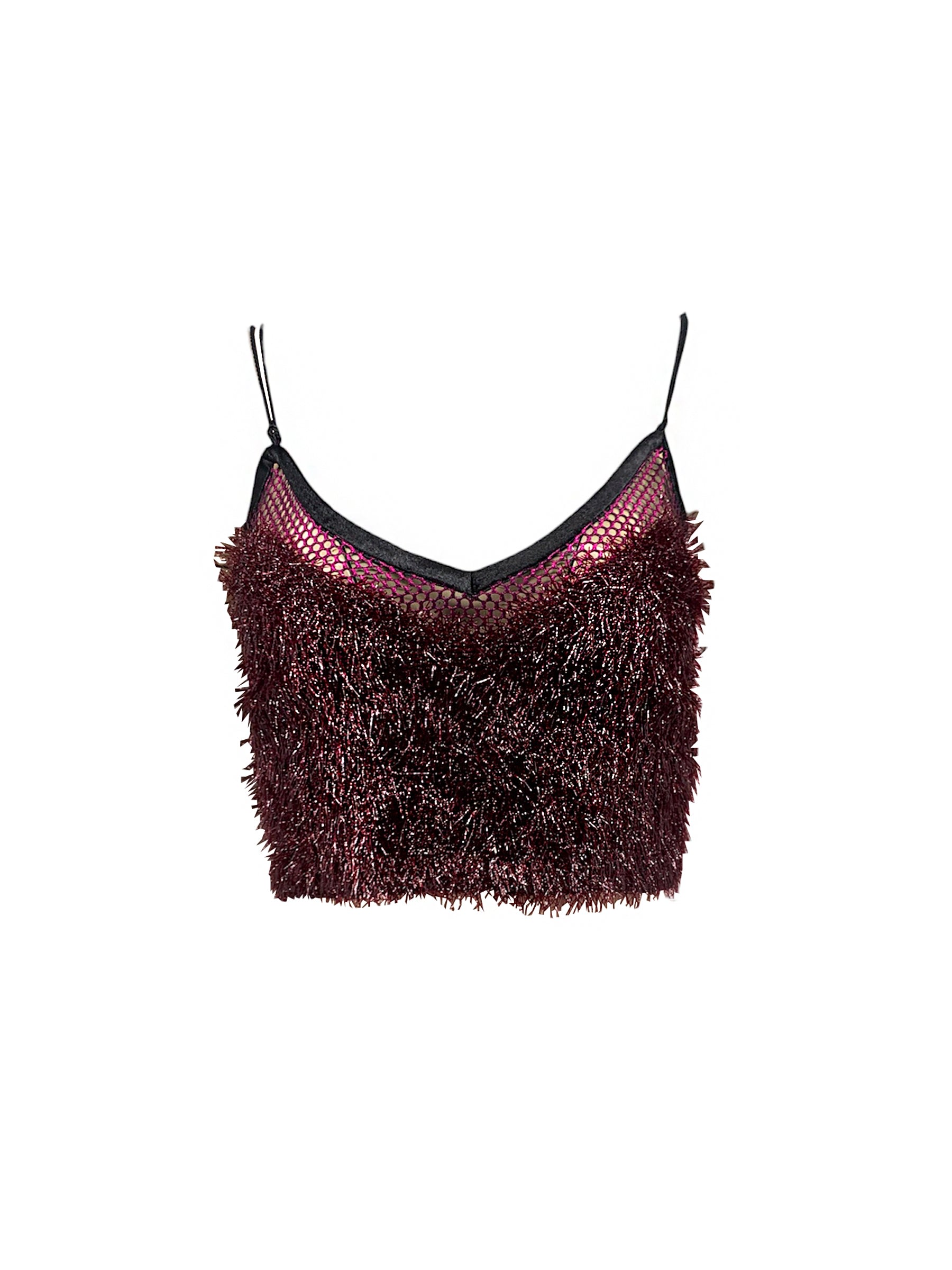 Women’s Red Disco Frill Tank - Rouge Medium Monzlapur New York