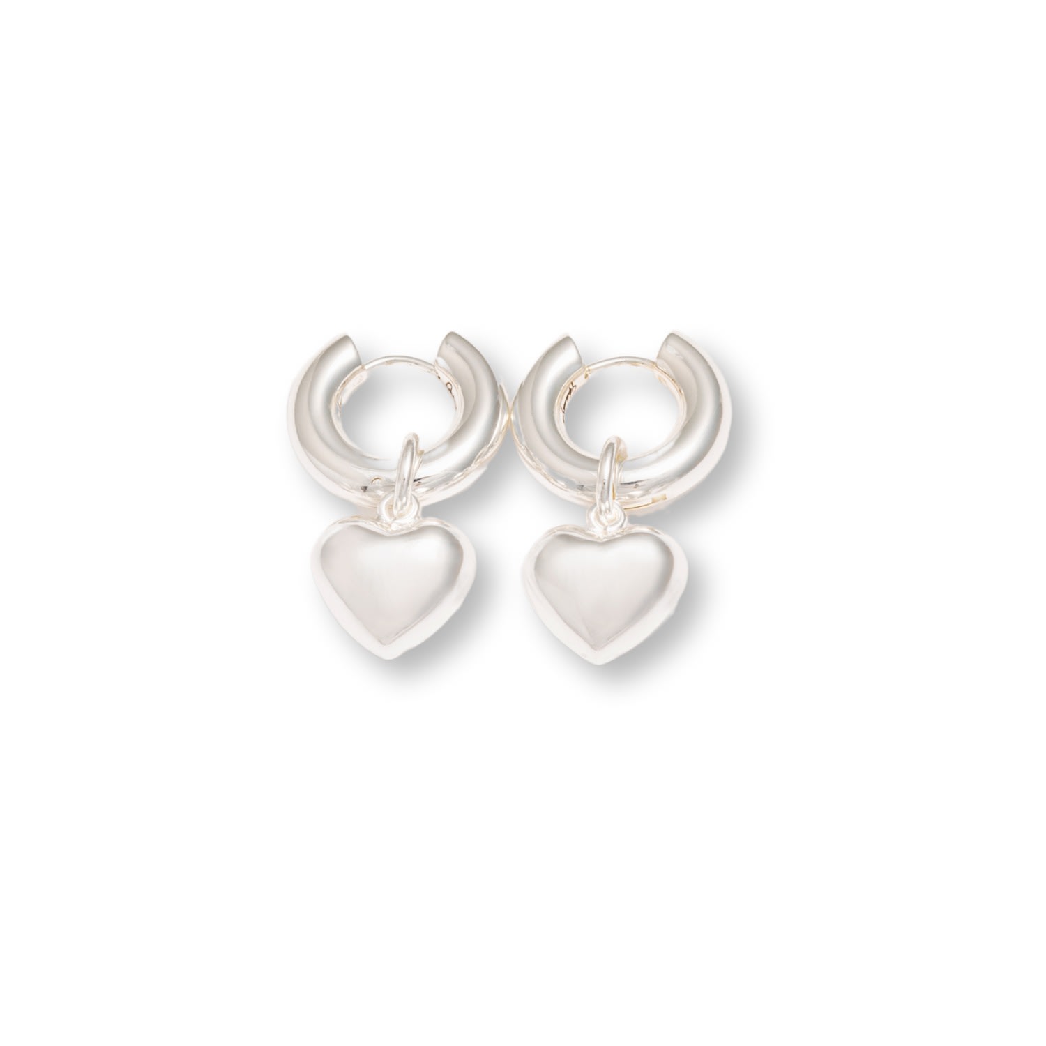 Mademoiselle Jules Women's Heartbreaker Earrings - Silver