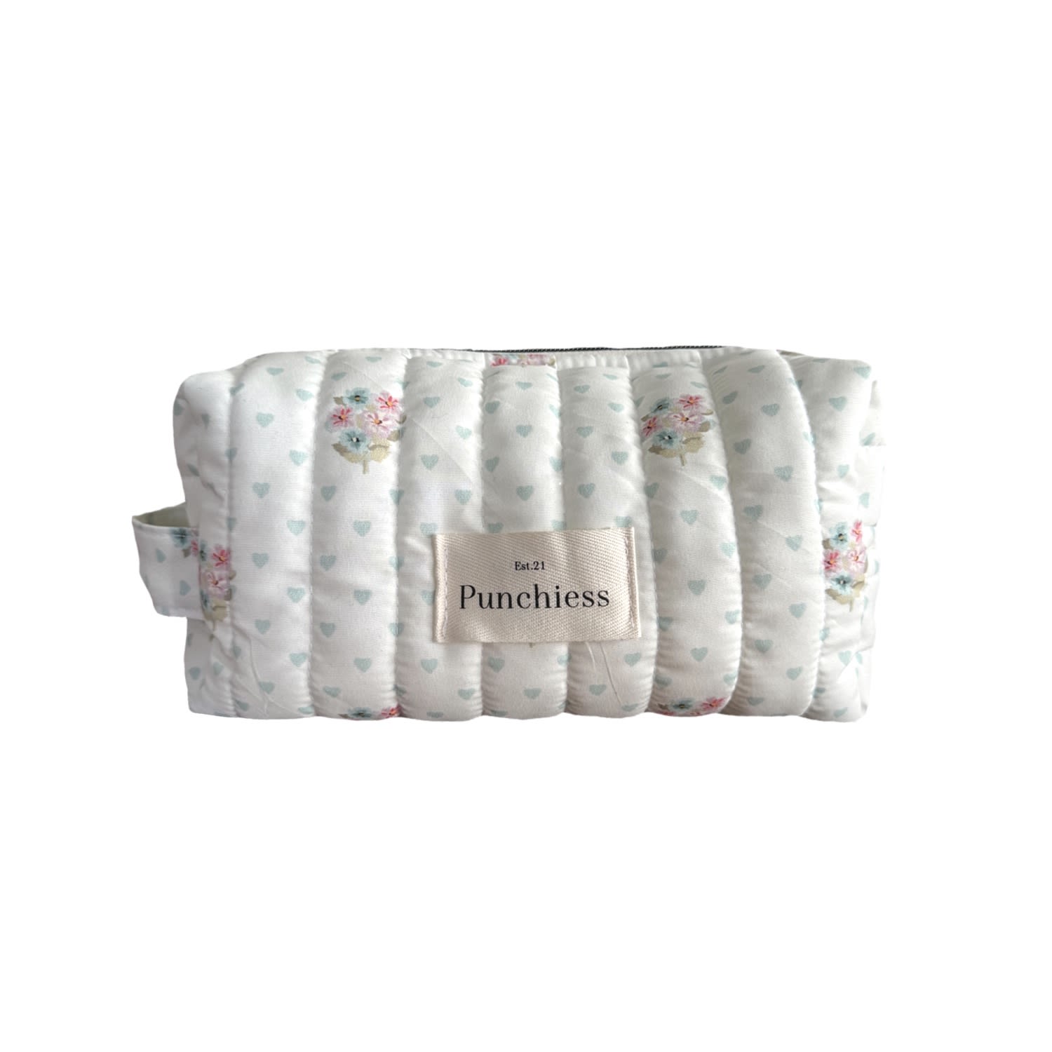 Punchiess Neutrals Vintage Floral Makeup Bag