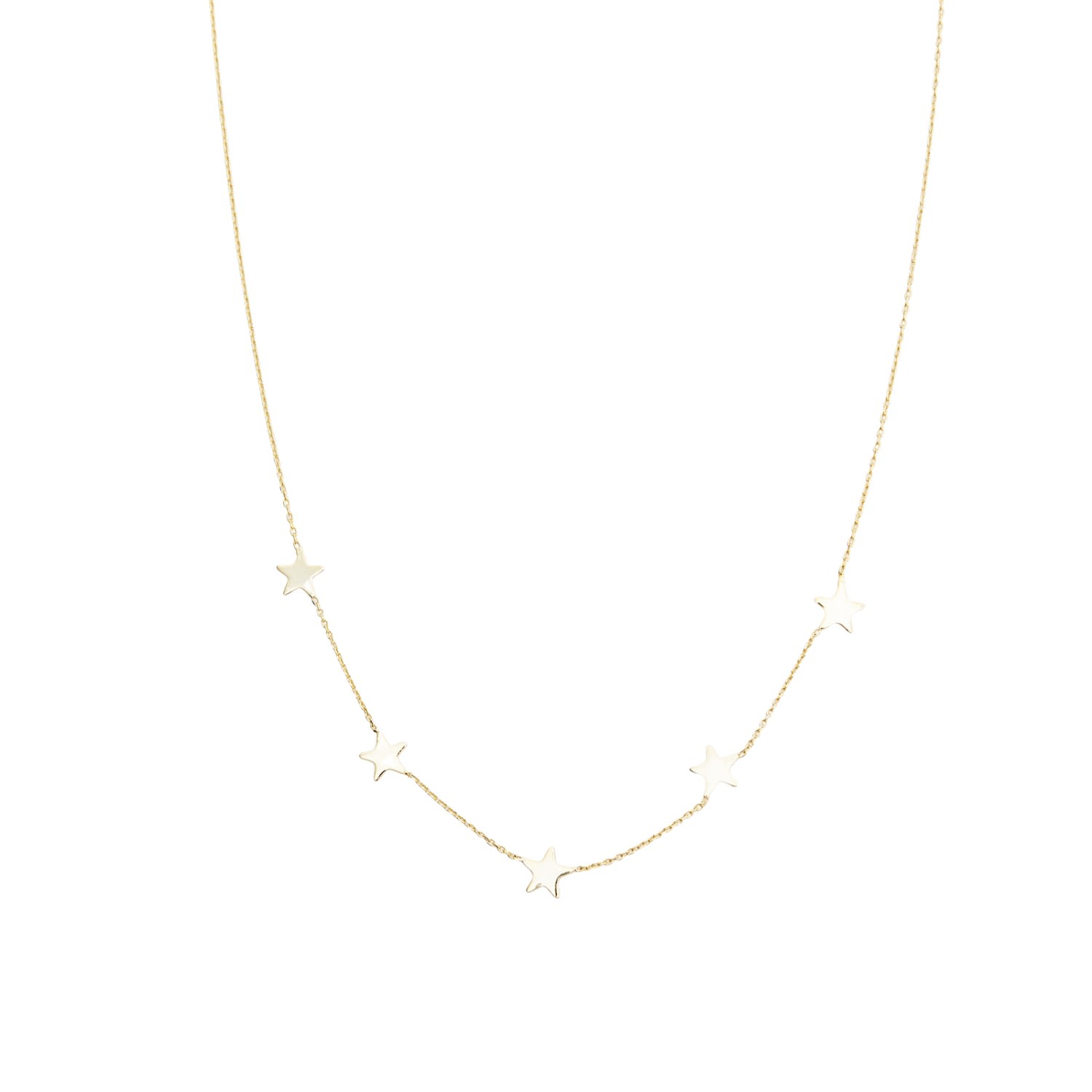 Spero London Women's Star Sterling Silver Necklace - Gold