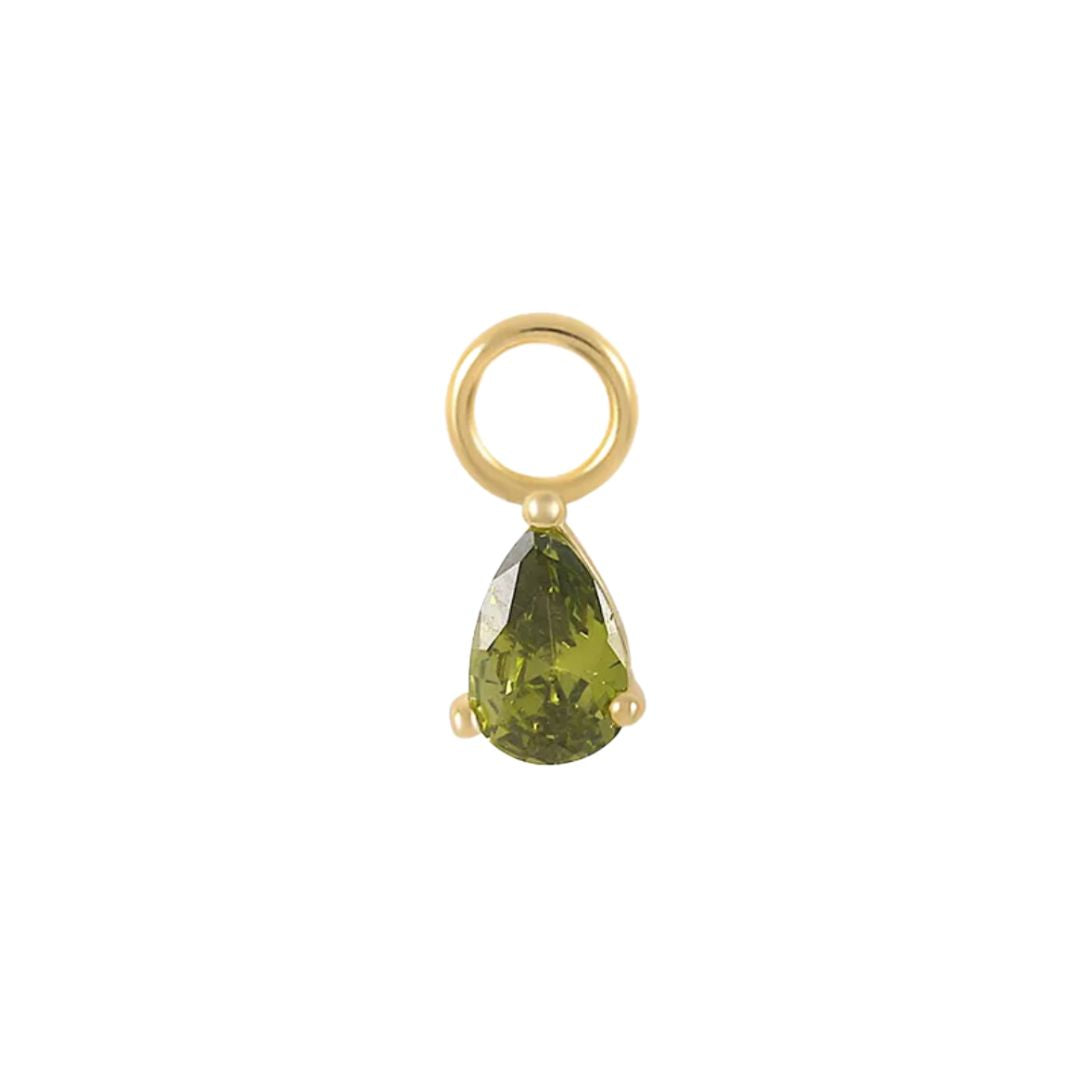 Women’s Gold / Green Olive Diamond Charm The Messy Archive