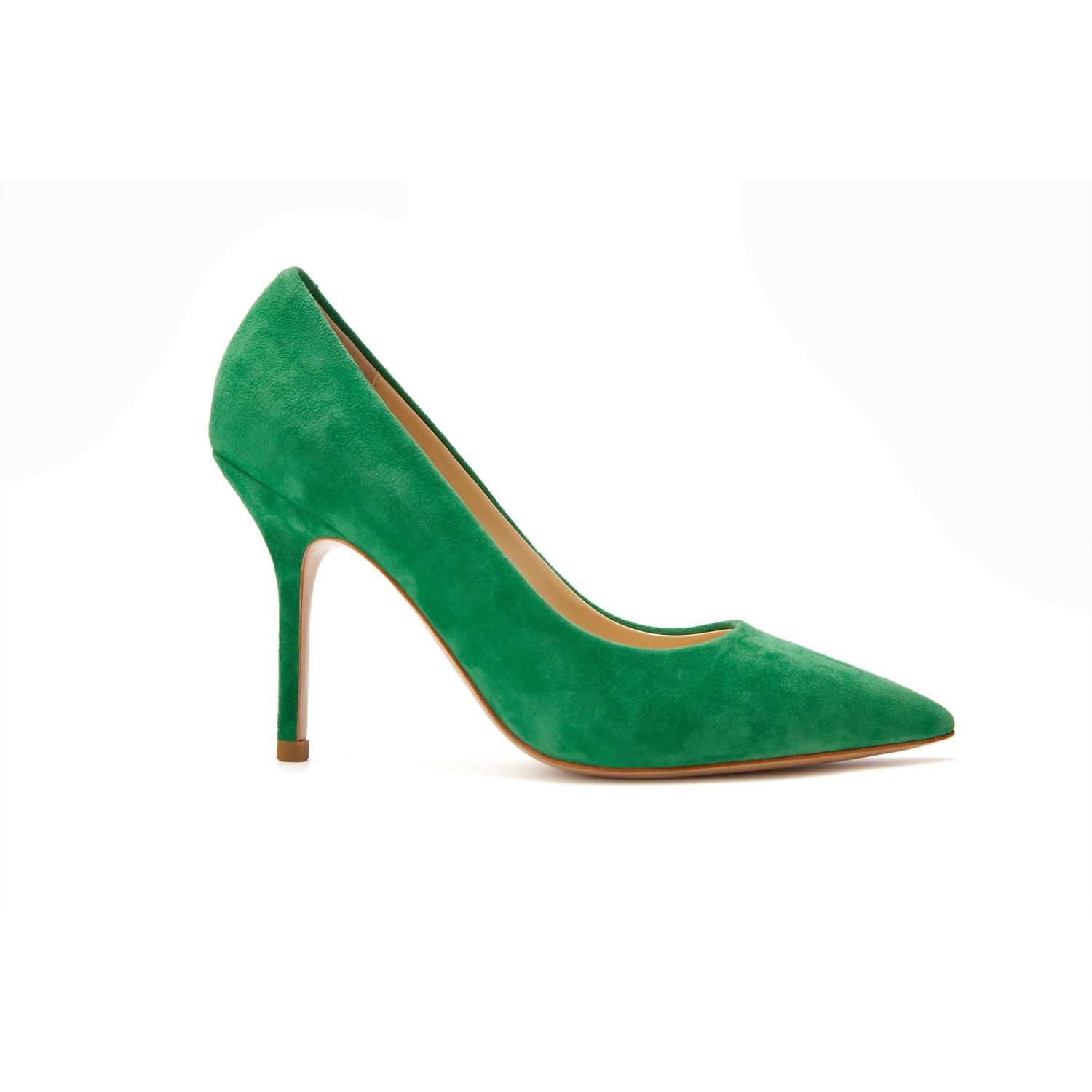 Women’s Green Suede Mid Heels 4 Uk Icy Wong