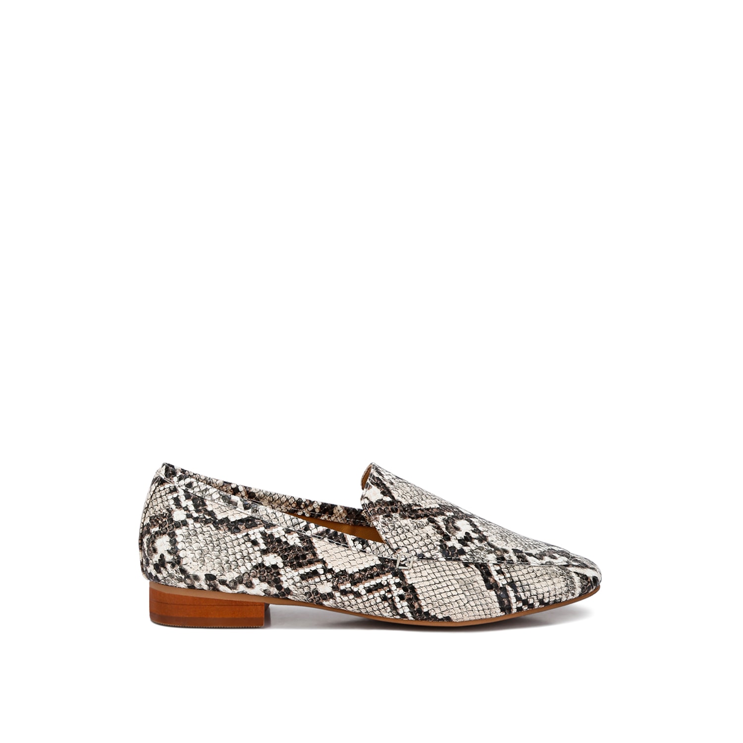 Rag & Co Women's Brown Julia Snake Skin Textured Loafers In Multi Snake By