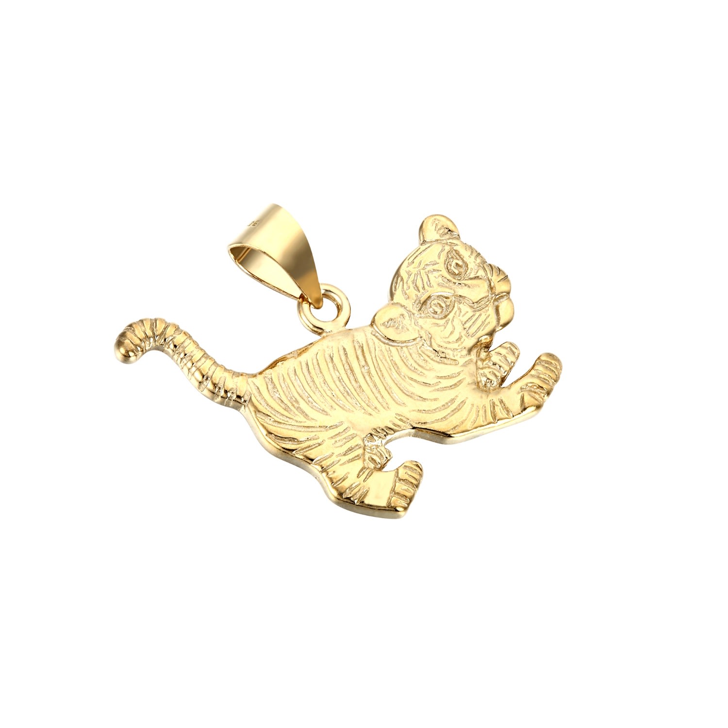 Women’s 22Ct Gold Vermeil Tiger Cub Pendant Seol + Gold