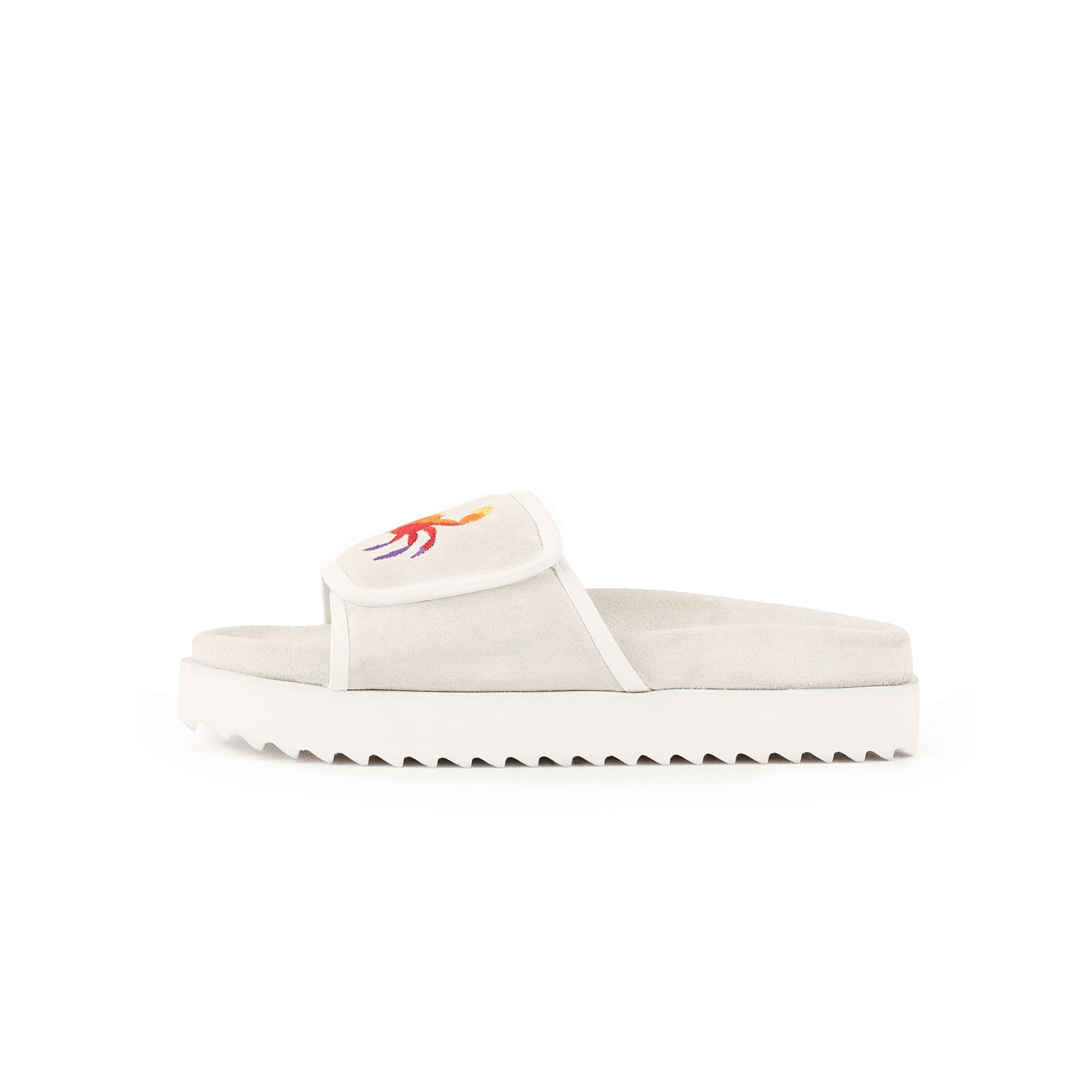 Myyaz Women's Phin Suede Slides -white In Neutral