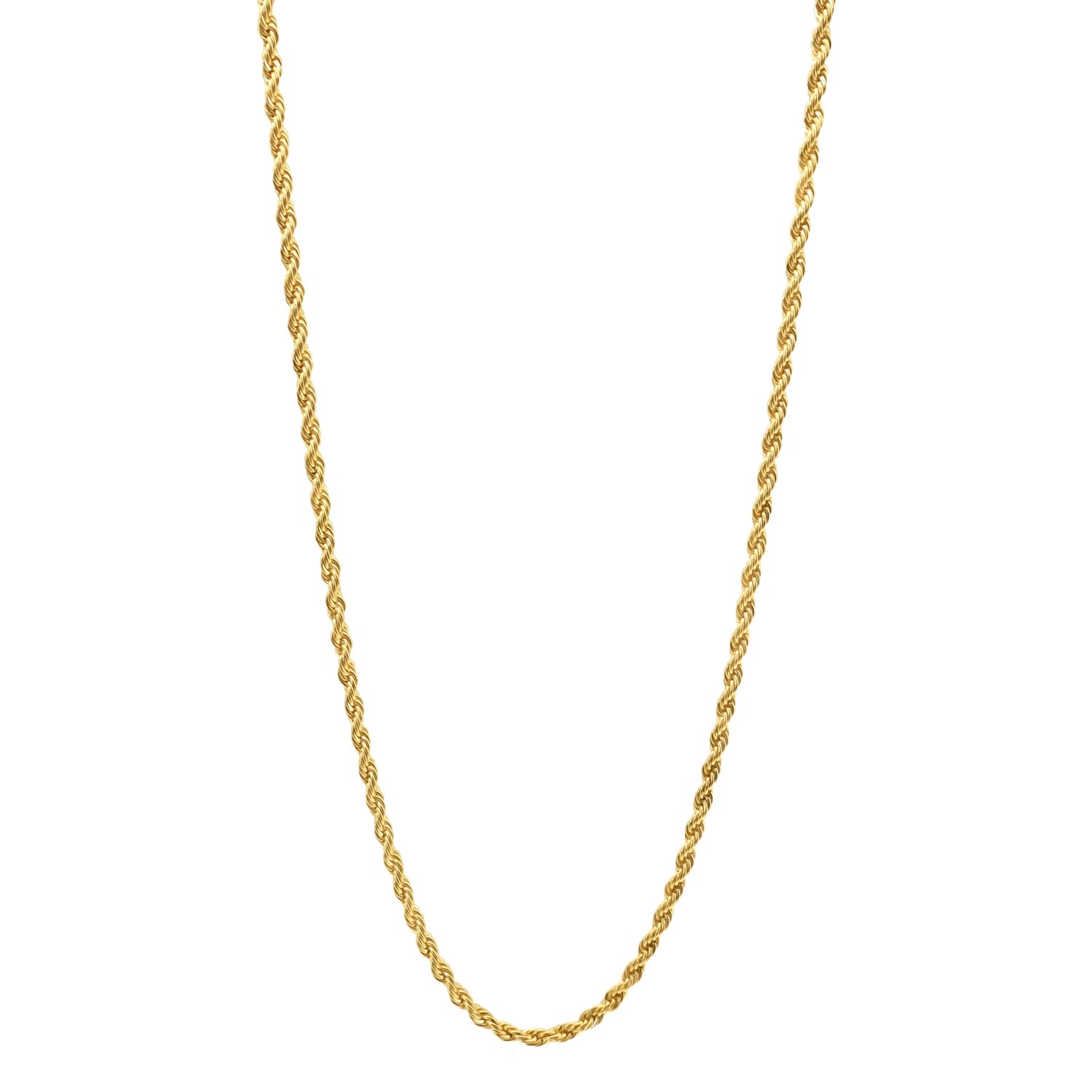 Women’s French Rope Chain Necklace Gold La CÃ´te Club