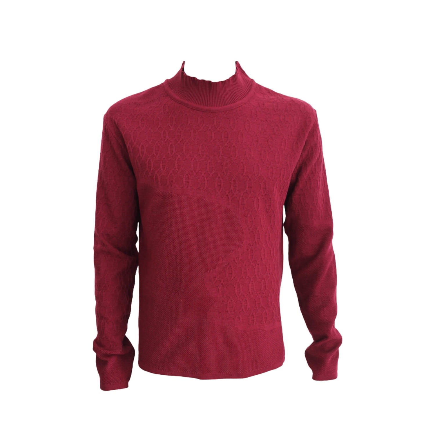 Maria Aristidou Men's Red Zion Engraving Sweater In Red