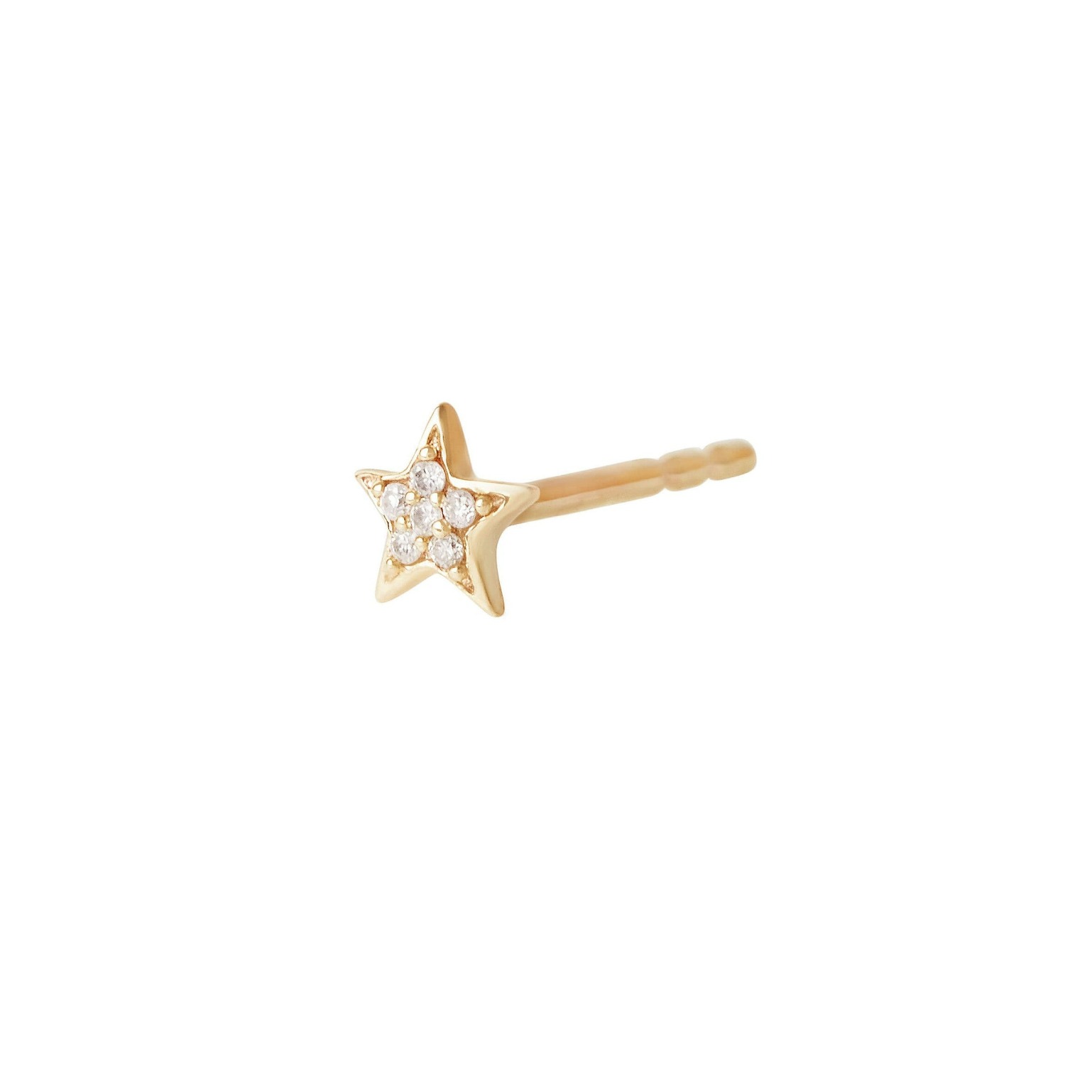 Women’s Celestial Diamond Star Stud 9K Gold Zohreh V. Jewellery