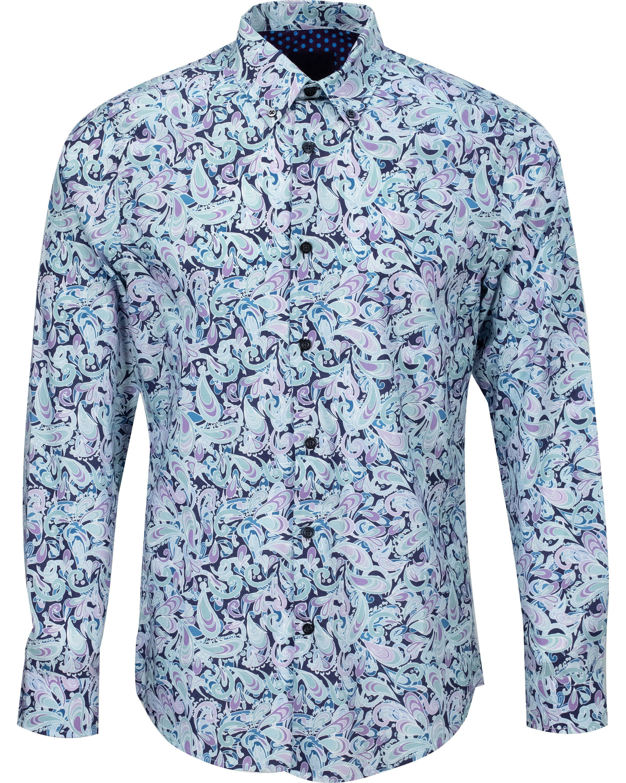 Men’s Mitchell Dream Swirl Shirt - Blue Large Lords of Harlech