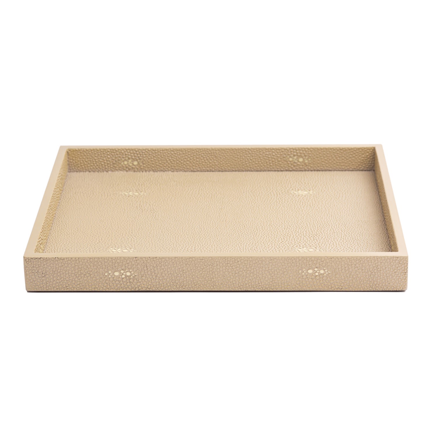 Neutrals Chelsea Tray - Shagreen Natural Posh Trading Company