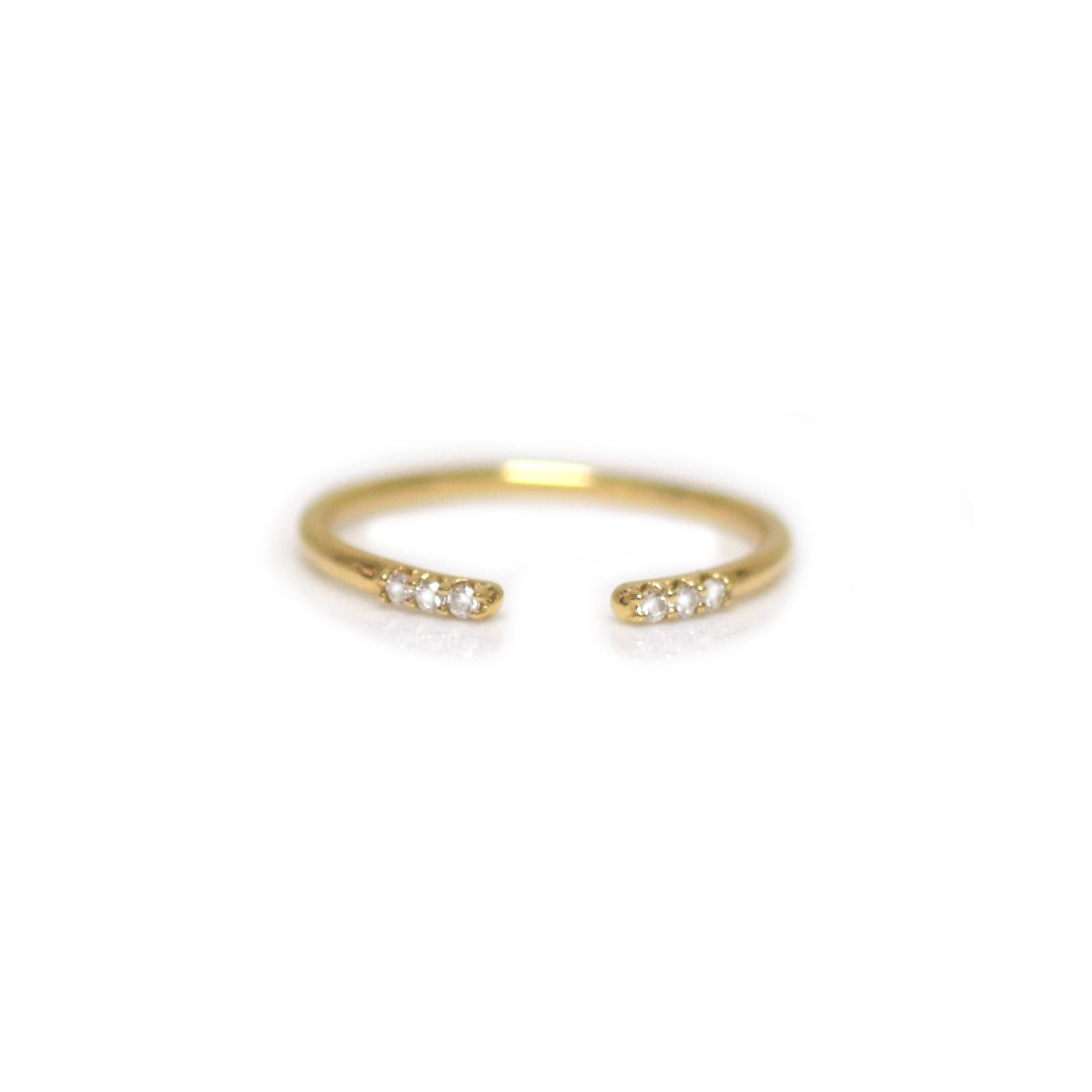 La Kaiser Women's Solid Gold Open Diamond Talon Ring In Gold