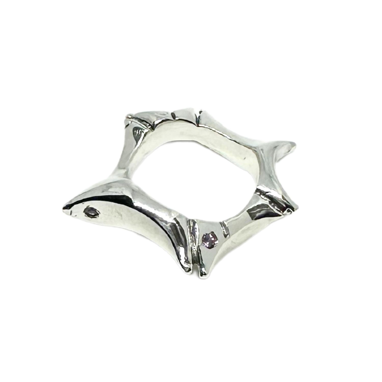 Tg-jewellery By Tamara Gervasio Women's Pink / Purple / Silver The Star Silver Ring Amethyst