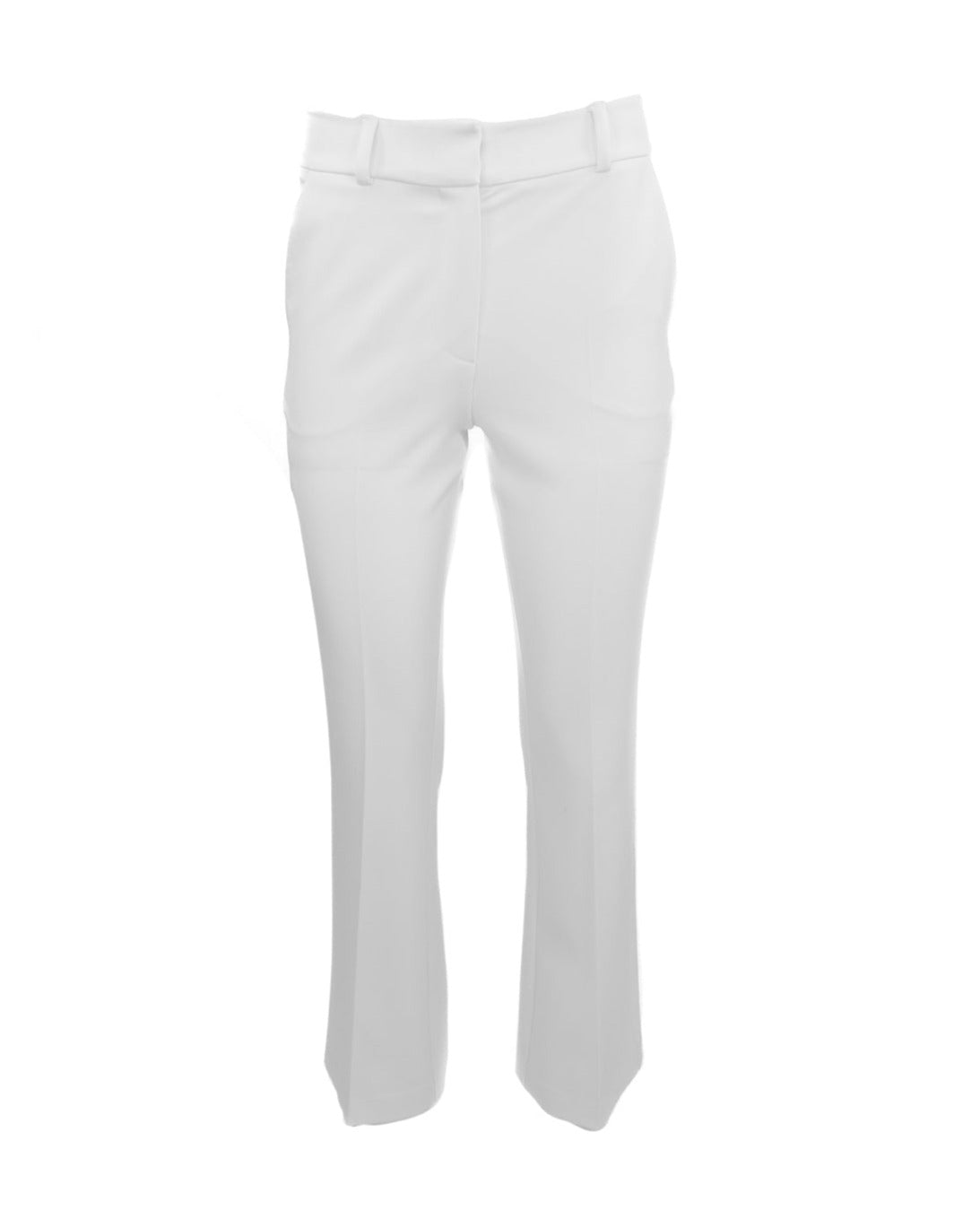 Theo The Label Women's White Aphrodite Ankle Bootcut Pant In White