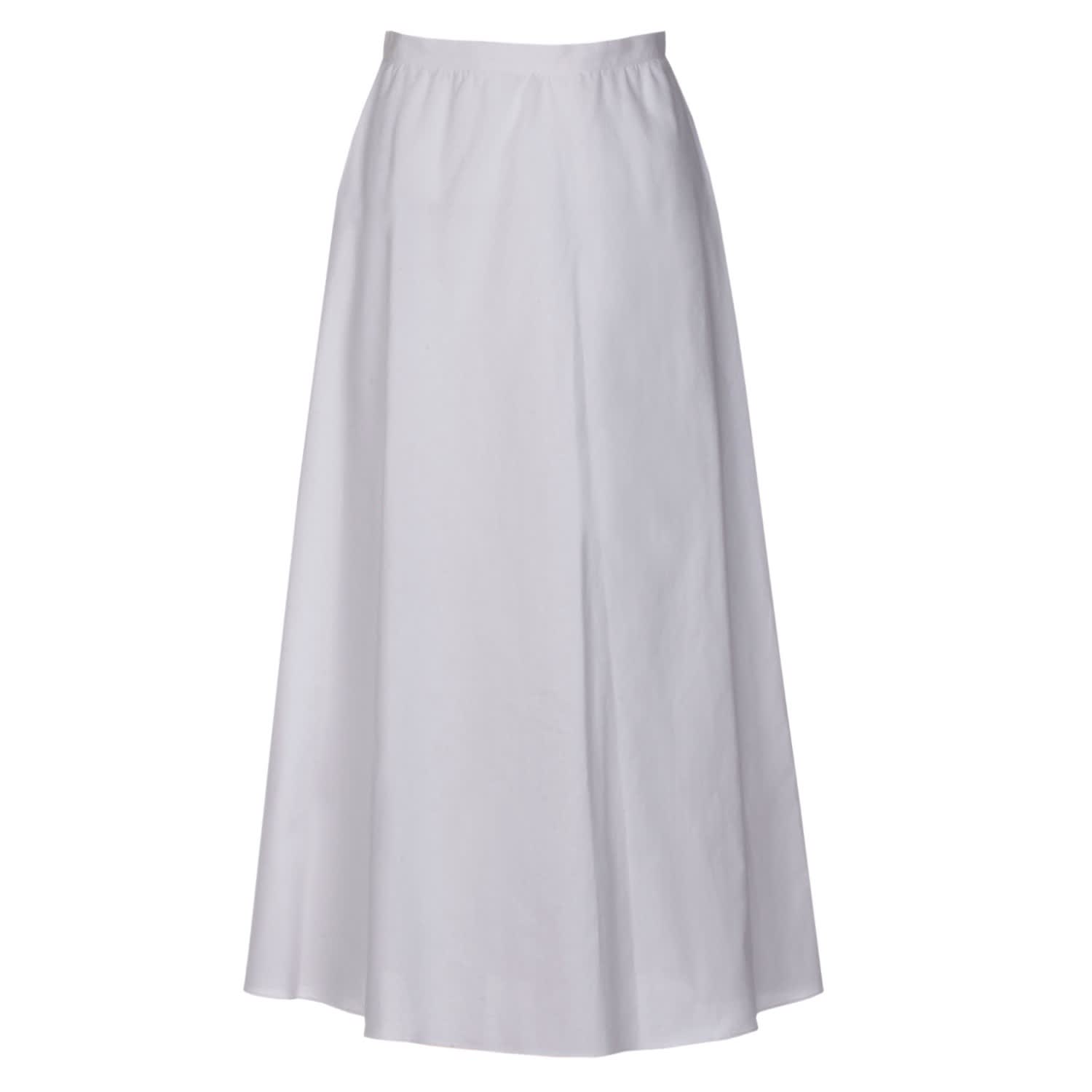 white cotton skirt