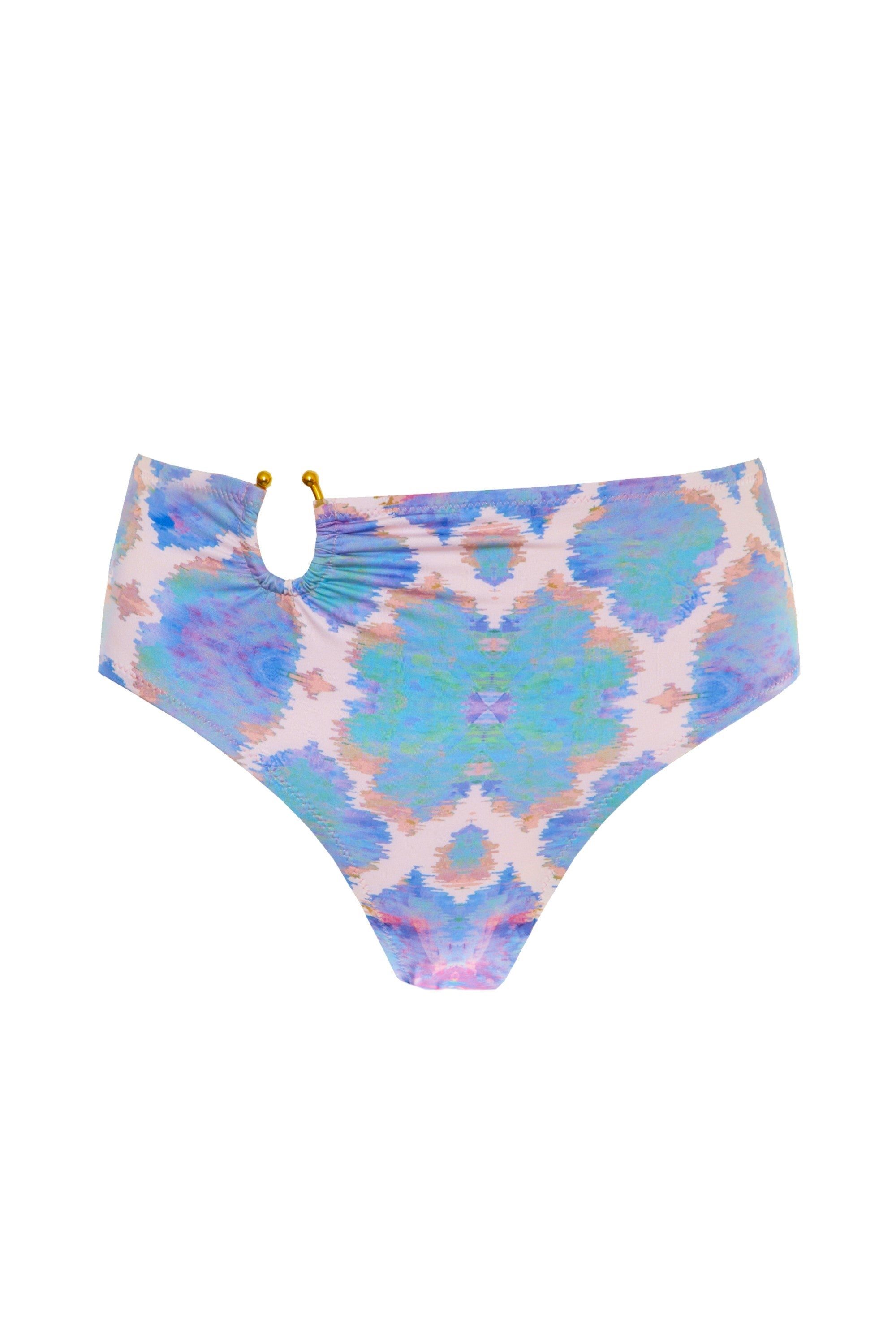 Sophia Alexia Women's Pink / Purple Orchid Paradise Bora Bora High Waist Bikini Bottom