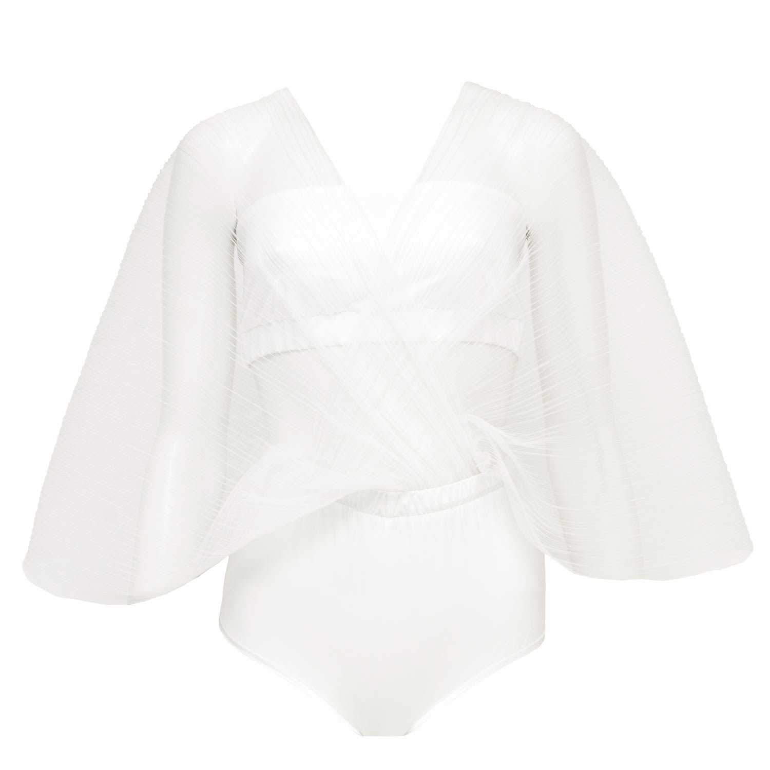 La Musa Women's White Soul Bodysuit In White