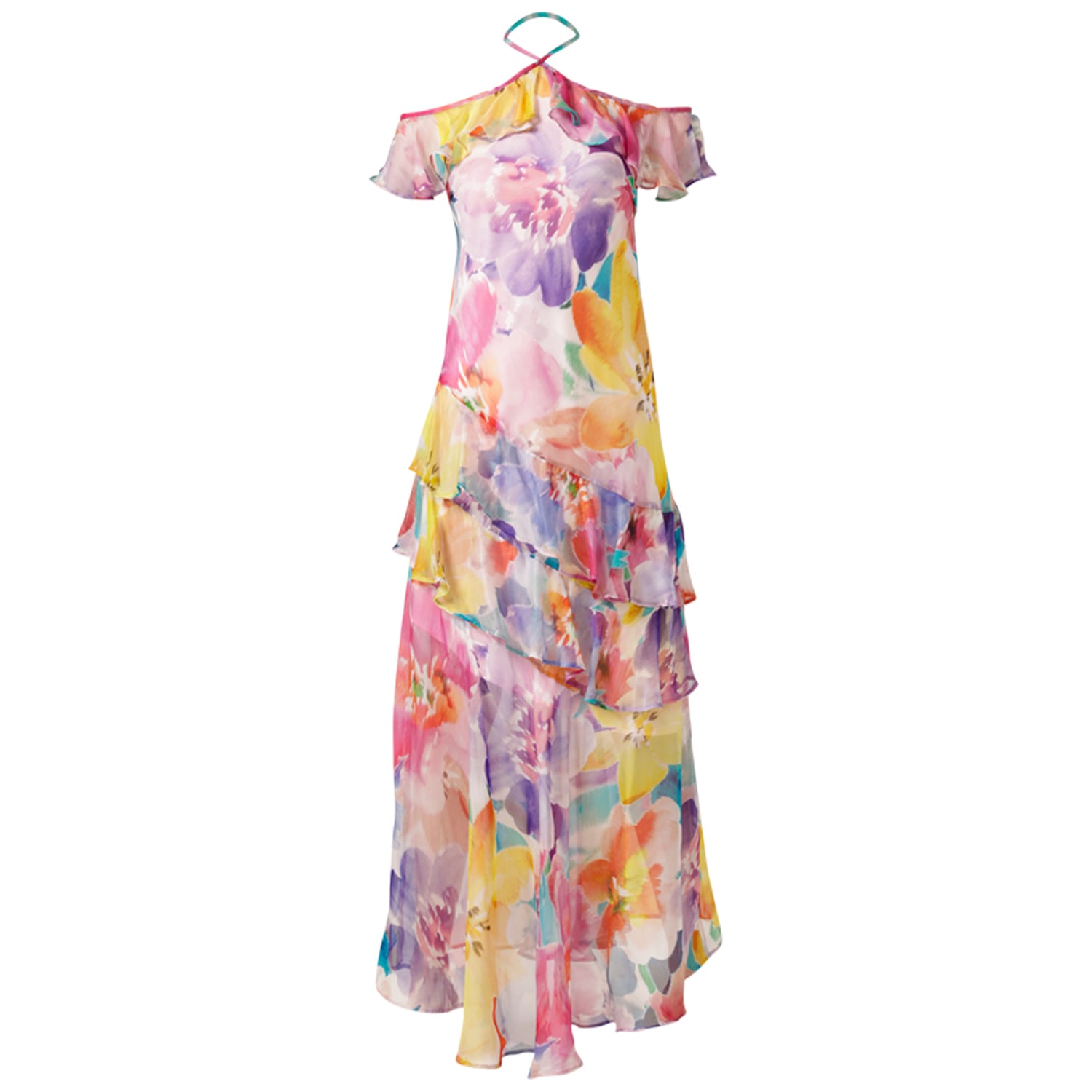 Sacha Drake Women's Paradise Tanager Dress In Orange/pink/purple/yellow