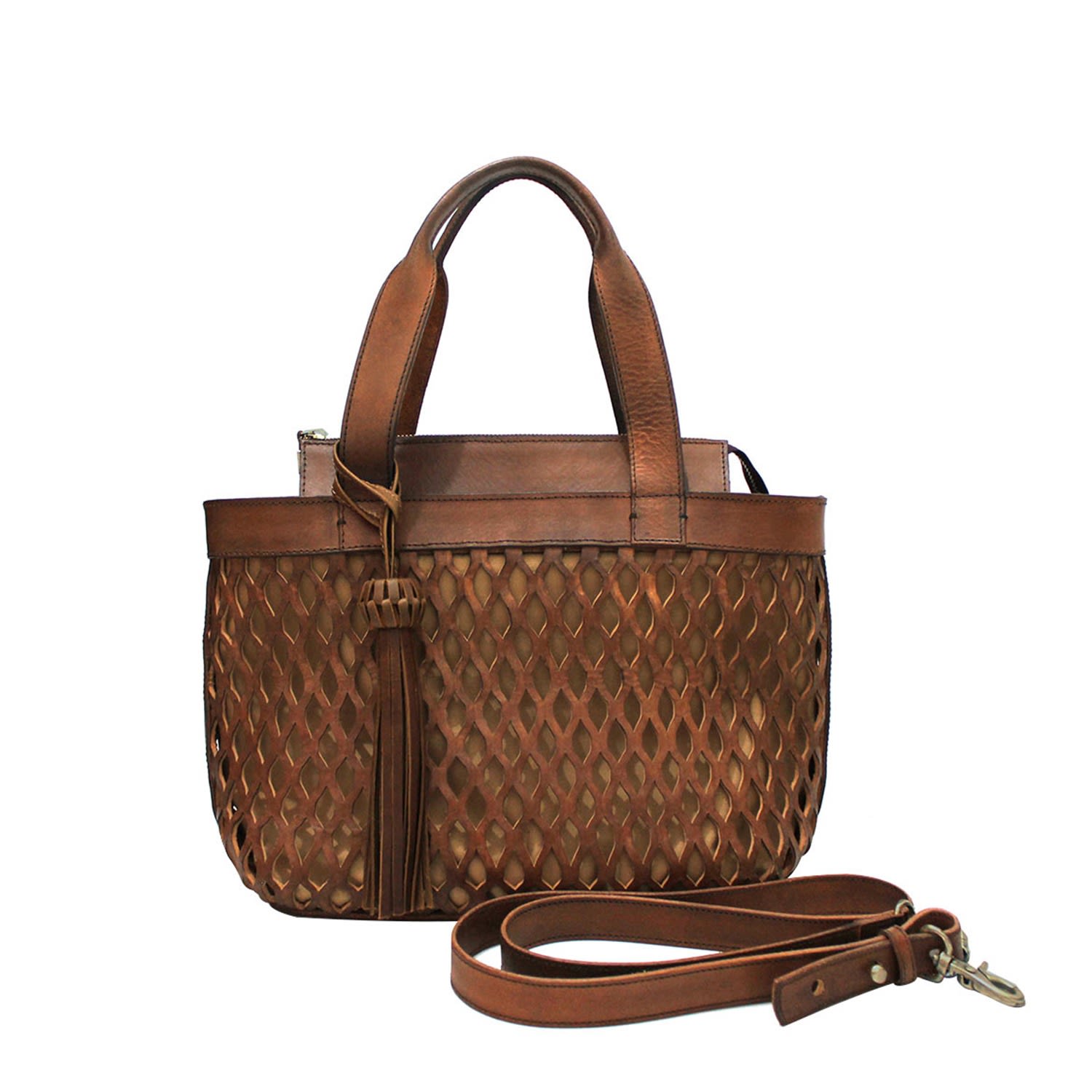 Women’s Neutrals Tulum Natural Textured Leather Handbag Bixi Awotan