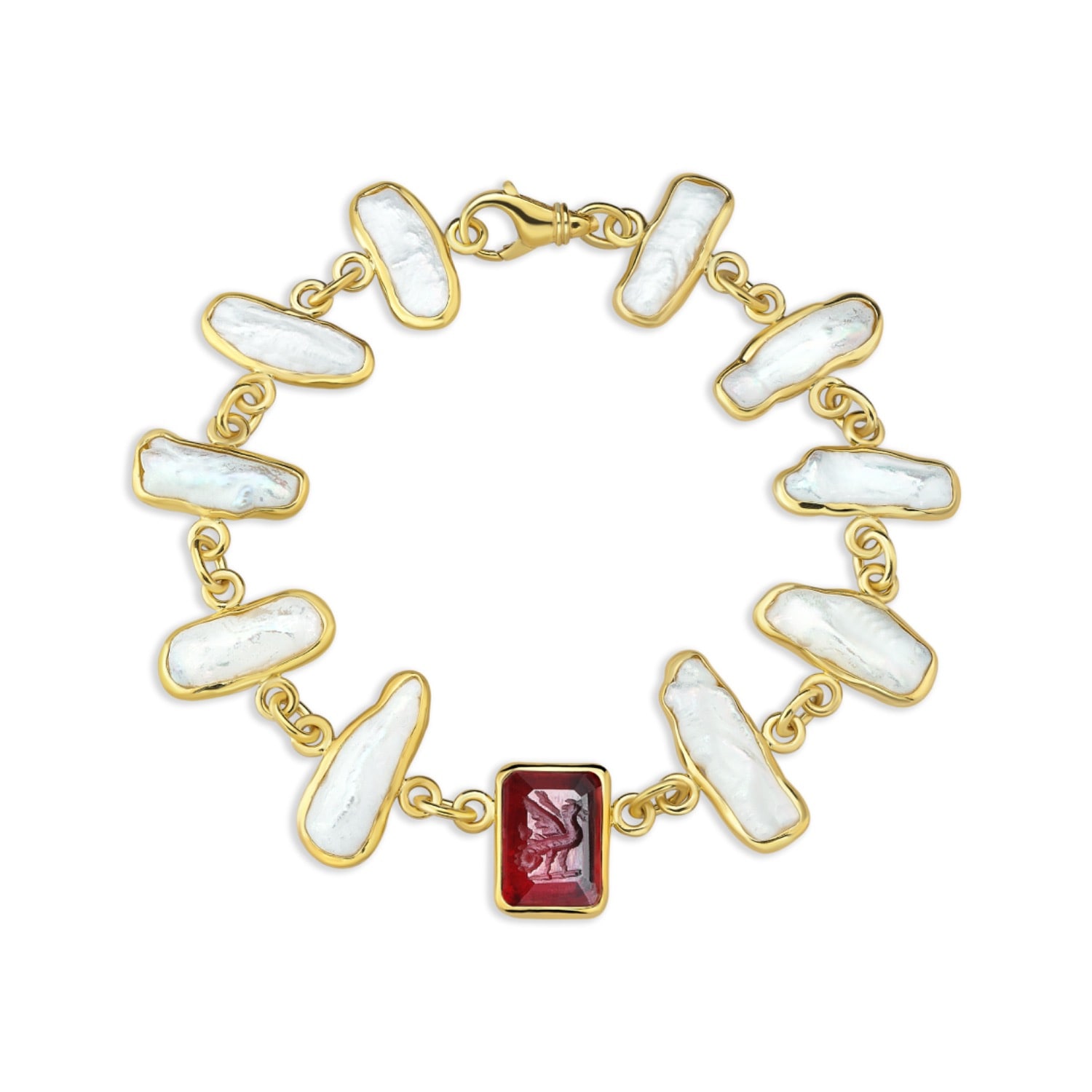 Tiron Women's Gold / Red Alessio Red Bracelet