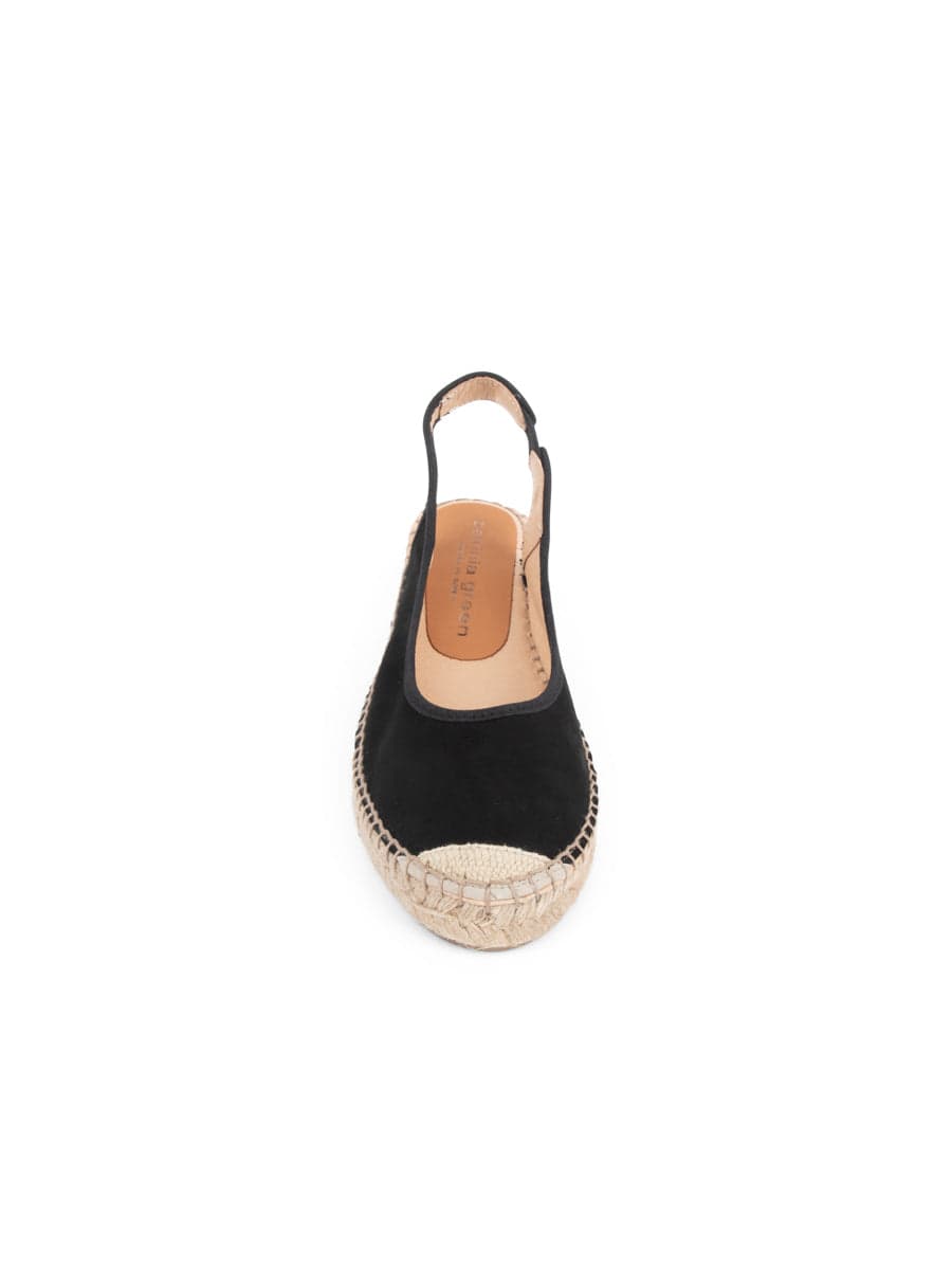 Valencia Closed Toe Slingback Espadrille Black Patricia Green