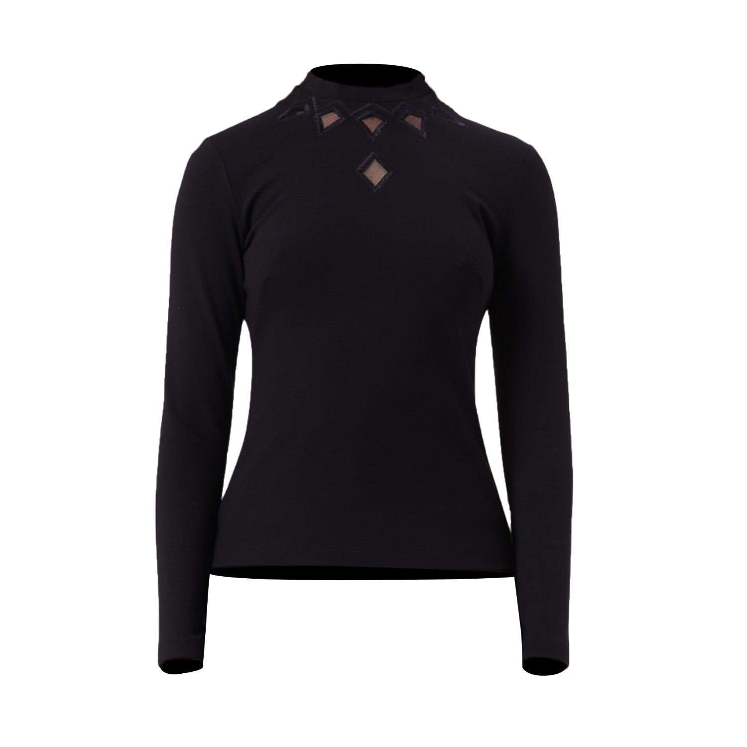 Noushella Women's Lumiere Long Sleeve Blouse In Black In Black