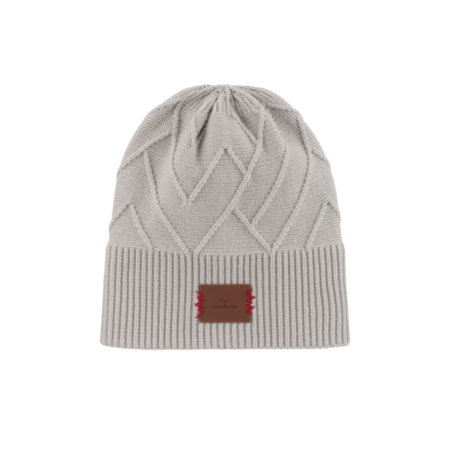 Nordbron Men's Grey Bonham Light Gray Beanie