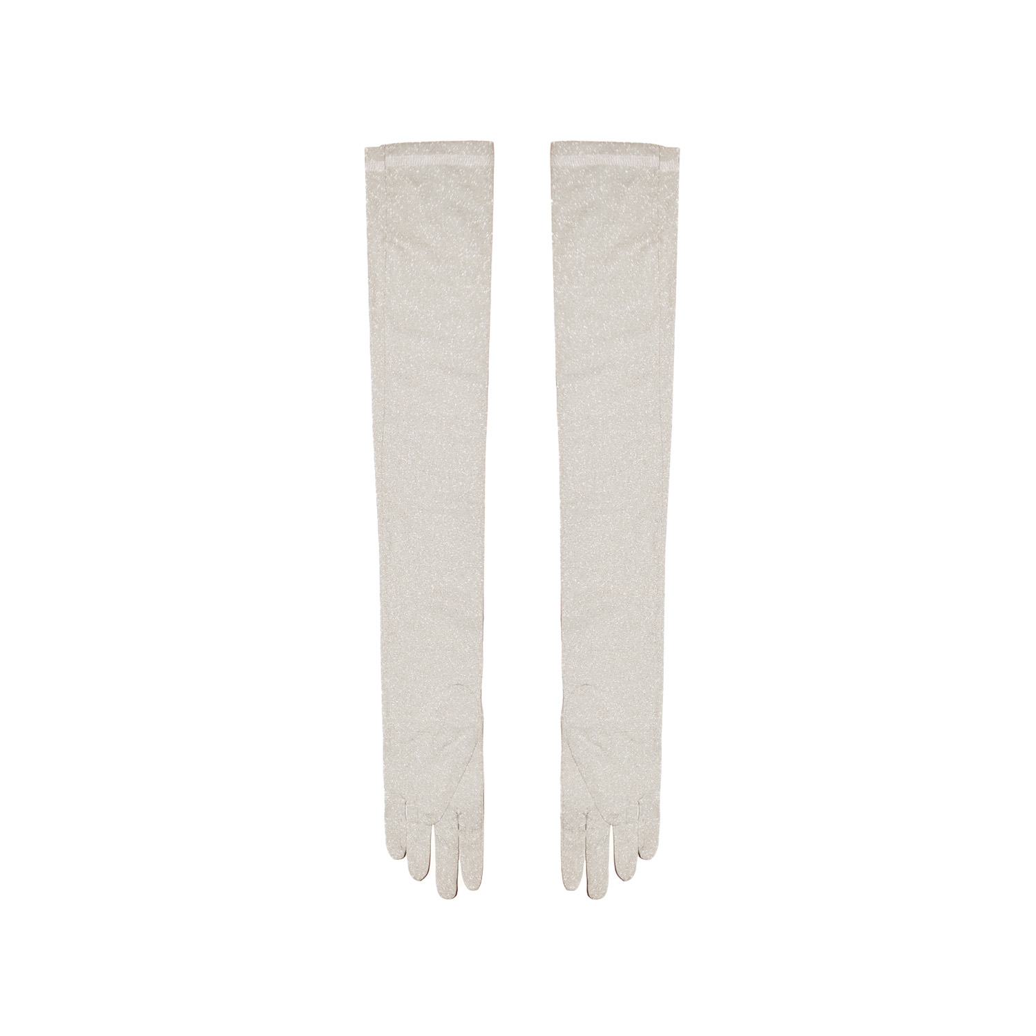 Women's Grey / Silver Sparkle Gloves | M/L | Ioana Ciolacu