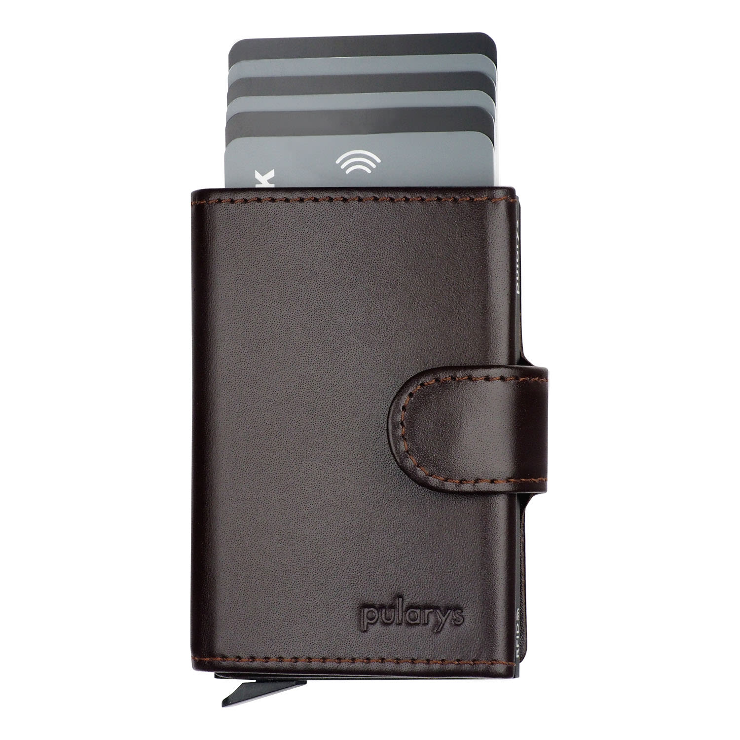 Men’s Pularys Rfid Wallet - Solo Style In Brown Colour