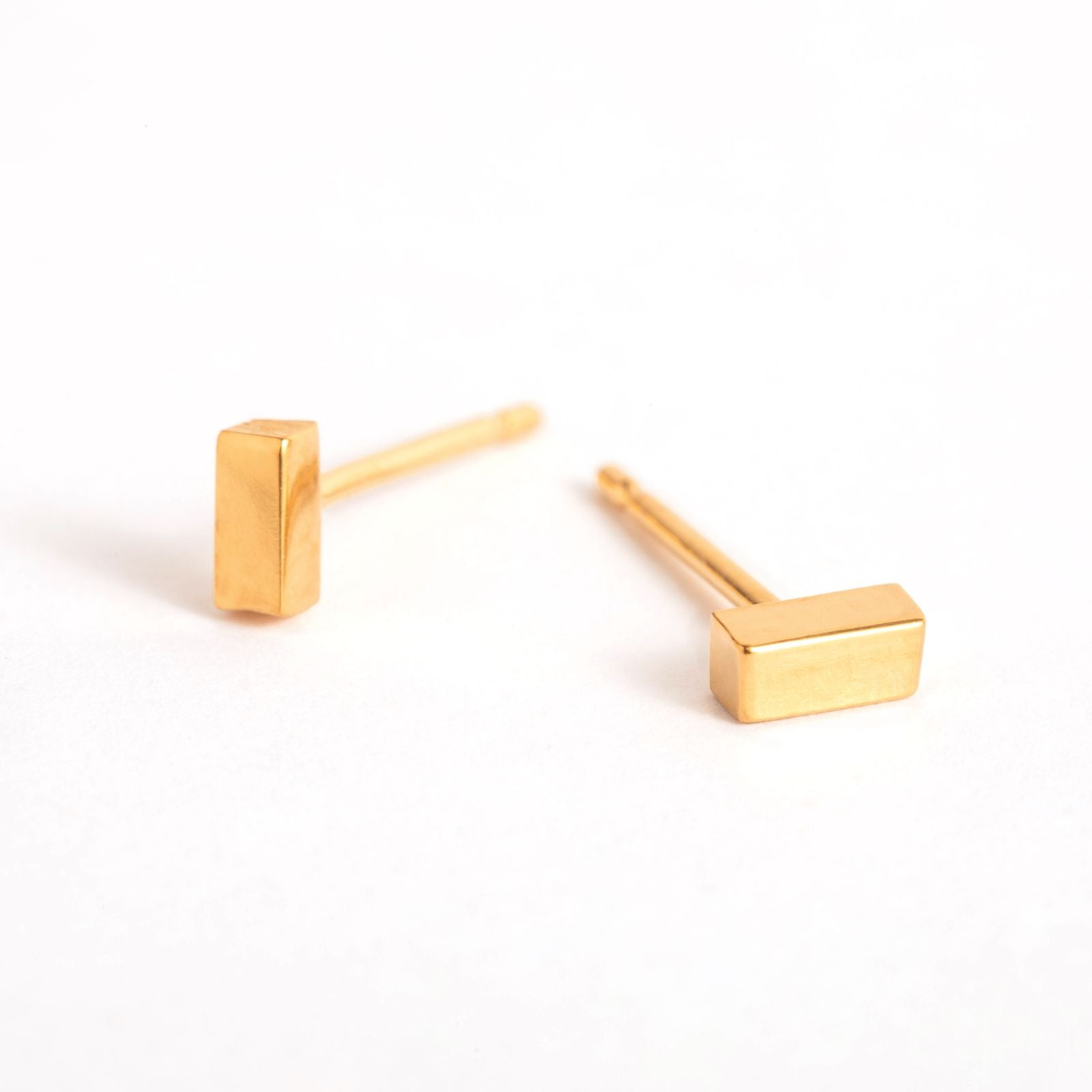 Uniform Jewellery Women's Crux Gold Square Studs