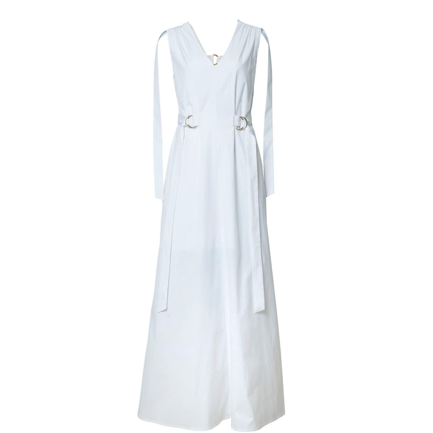 white cotton maxi