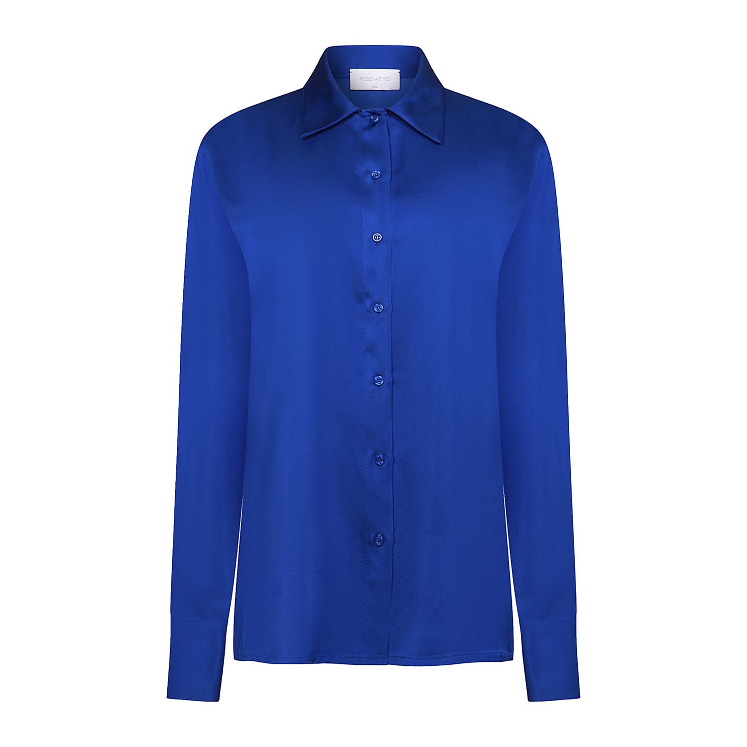 royal blue dress shirt women Castaway Women's Blue Oxford Button Down Shirt – Royal Stewart Tartan Trim Holiday Preppy