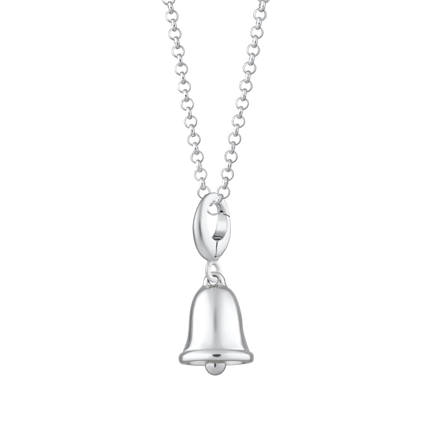 Lily Charmed Women's Sterling Silver Bell Charm Necklace