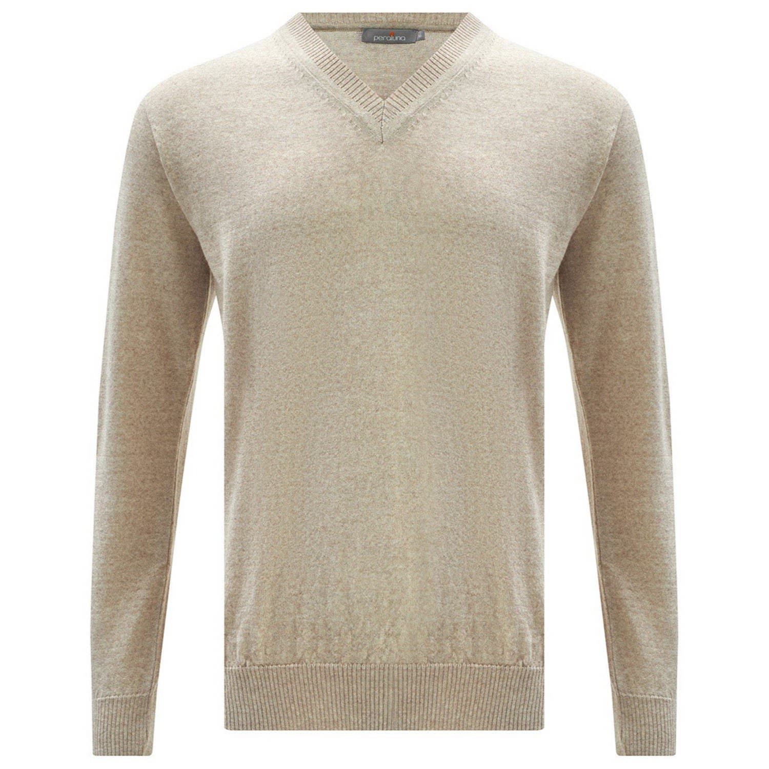 Peraluna Men's Brown Basic Crew Neck Knitwear Pullover - Beige In Brown