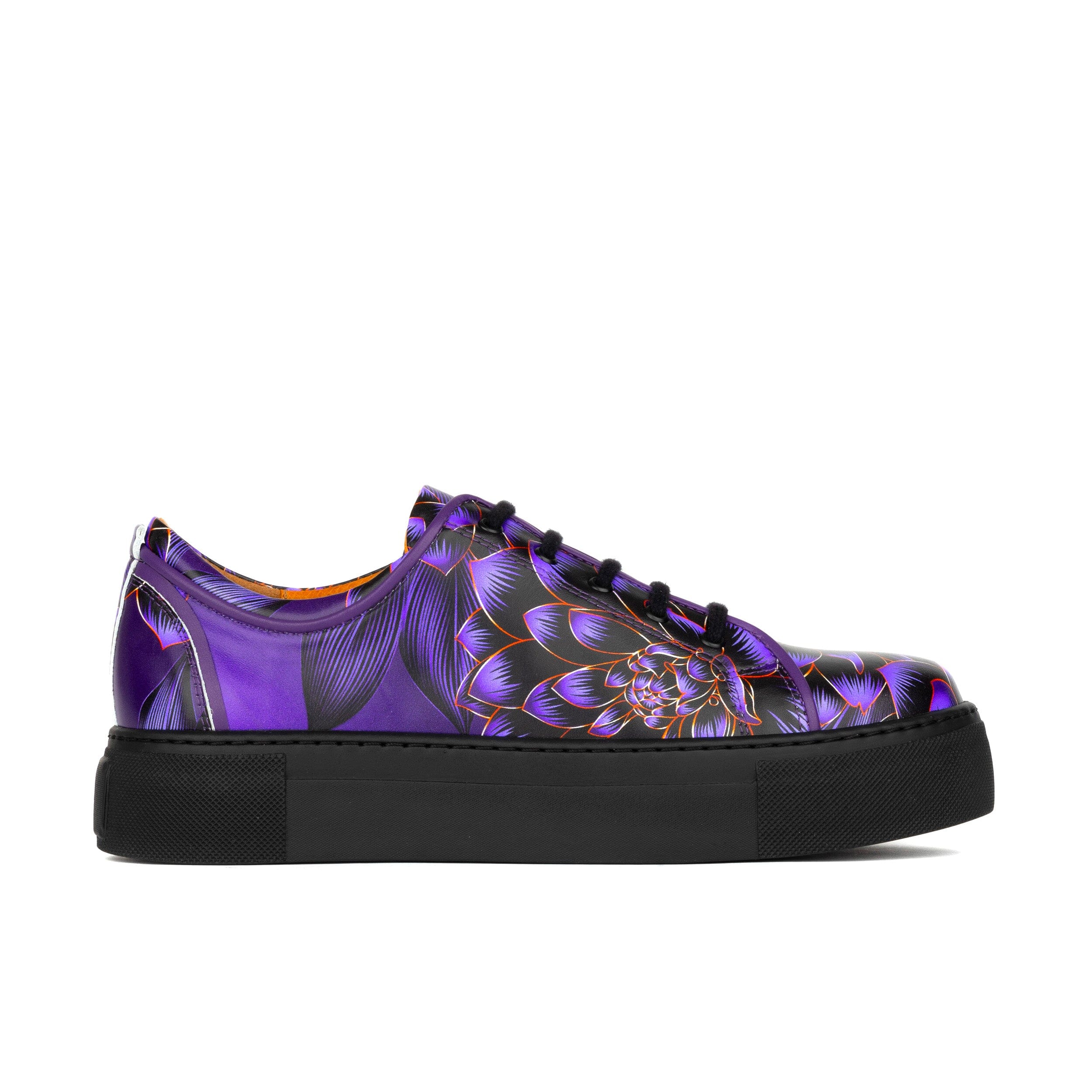 Embassy London Usa Women's Black / Pink / Purple Camila - Black & Purple Flower In Black/pink/purple