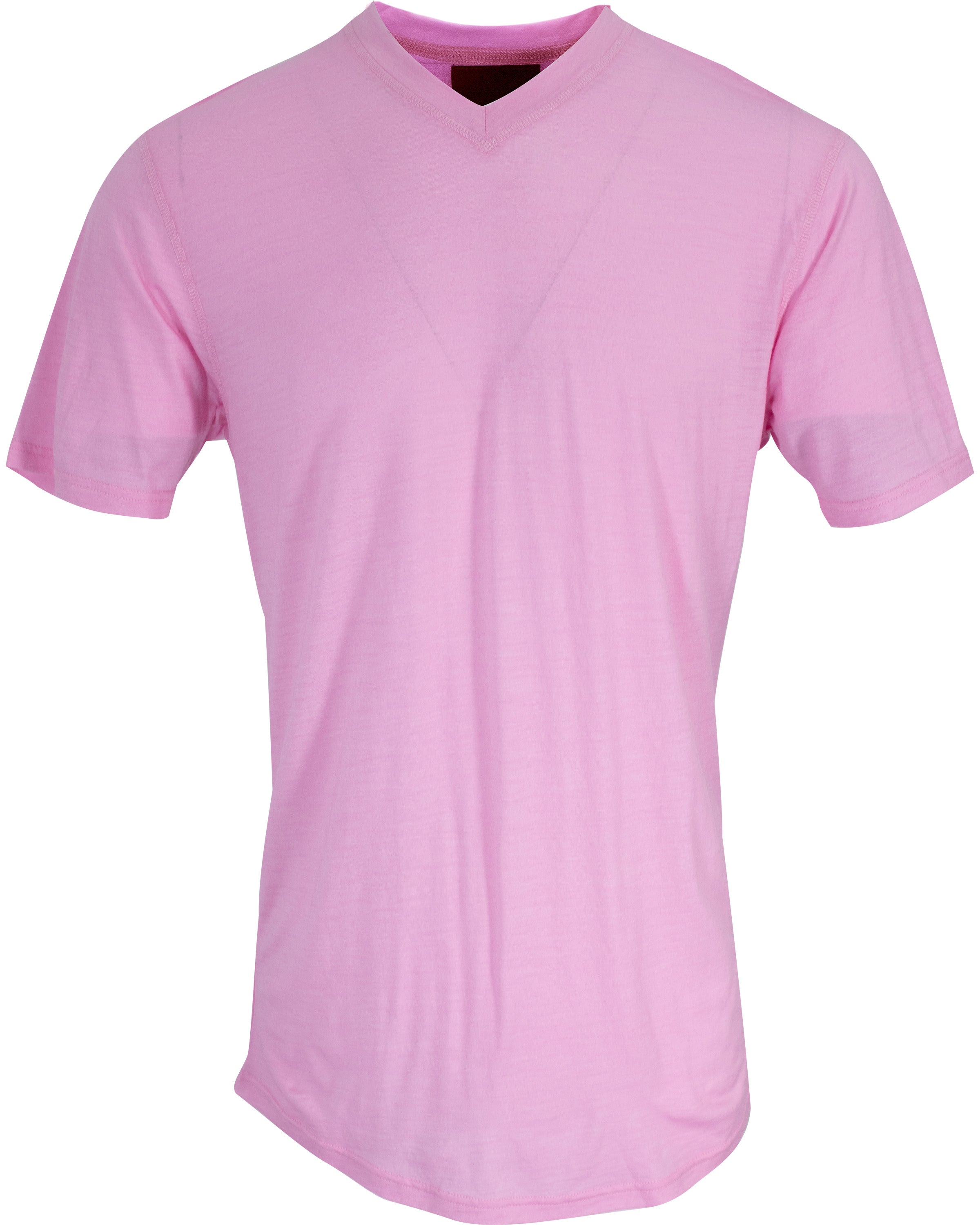 Men’s Pink / Purple Victor V-Neck Merino Shirt - Pink Large Lords of Harlech