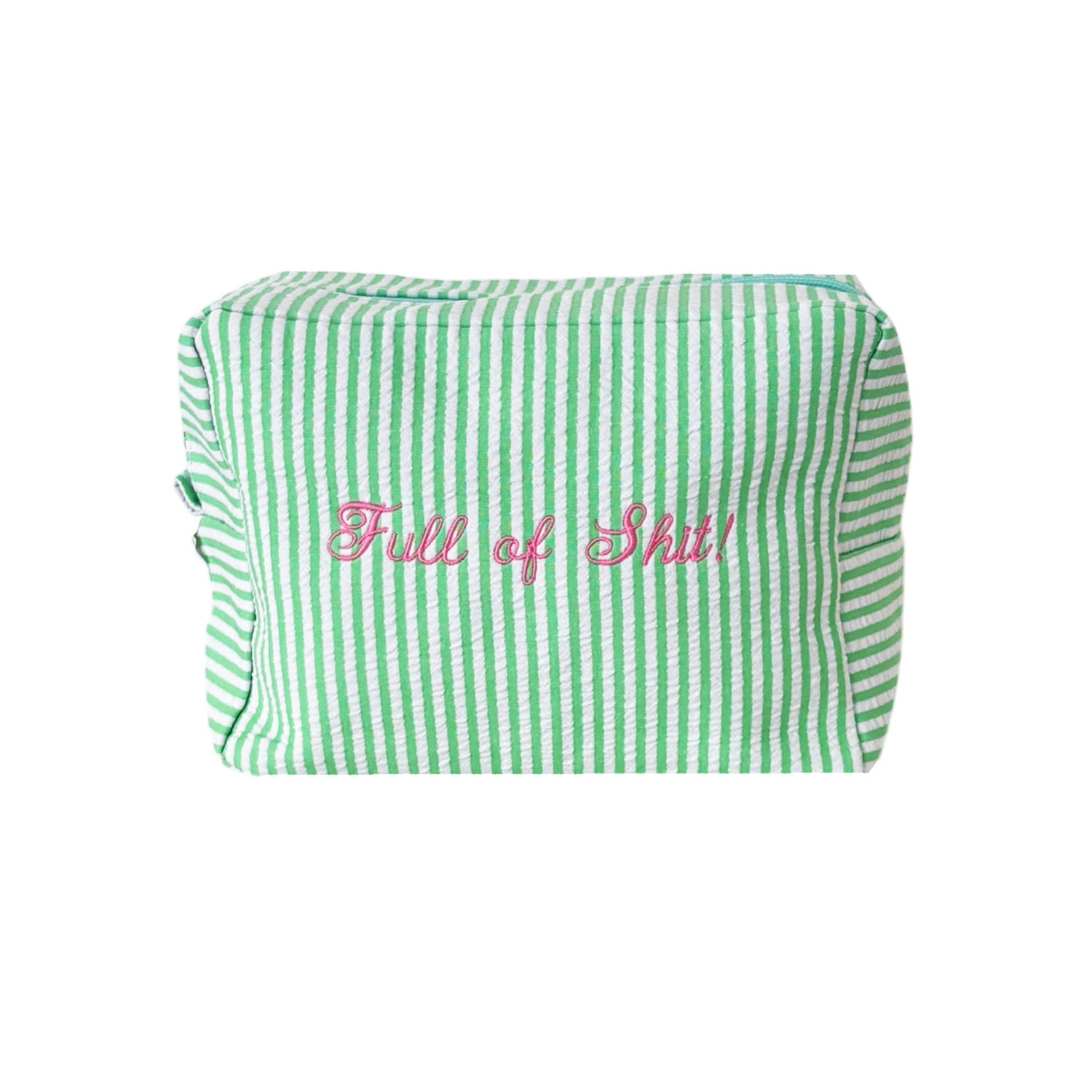 Lilly Loves Women's Green Full Of Shit Make Up Bag