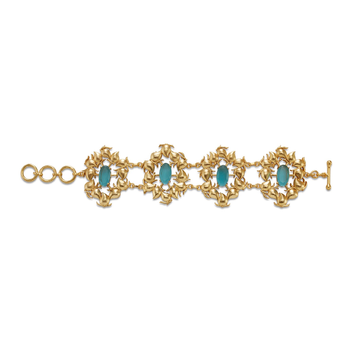 Women’s Gold Keri Bracelet With Blue Topaz Dhwani Bansal