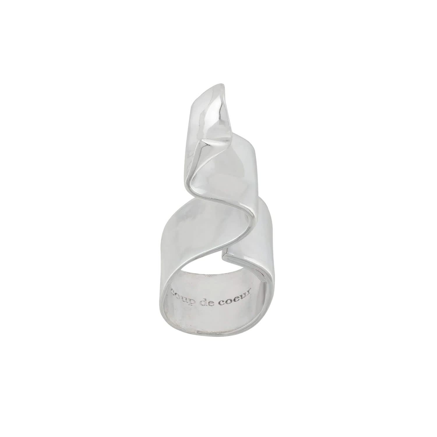 Silver Wave Ring Coup De Coeur London Wolf Badger