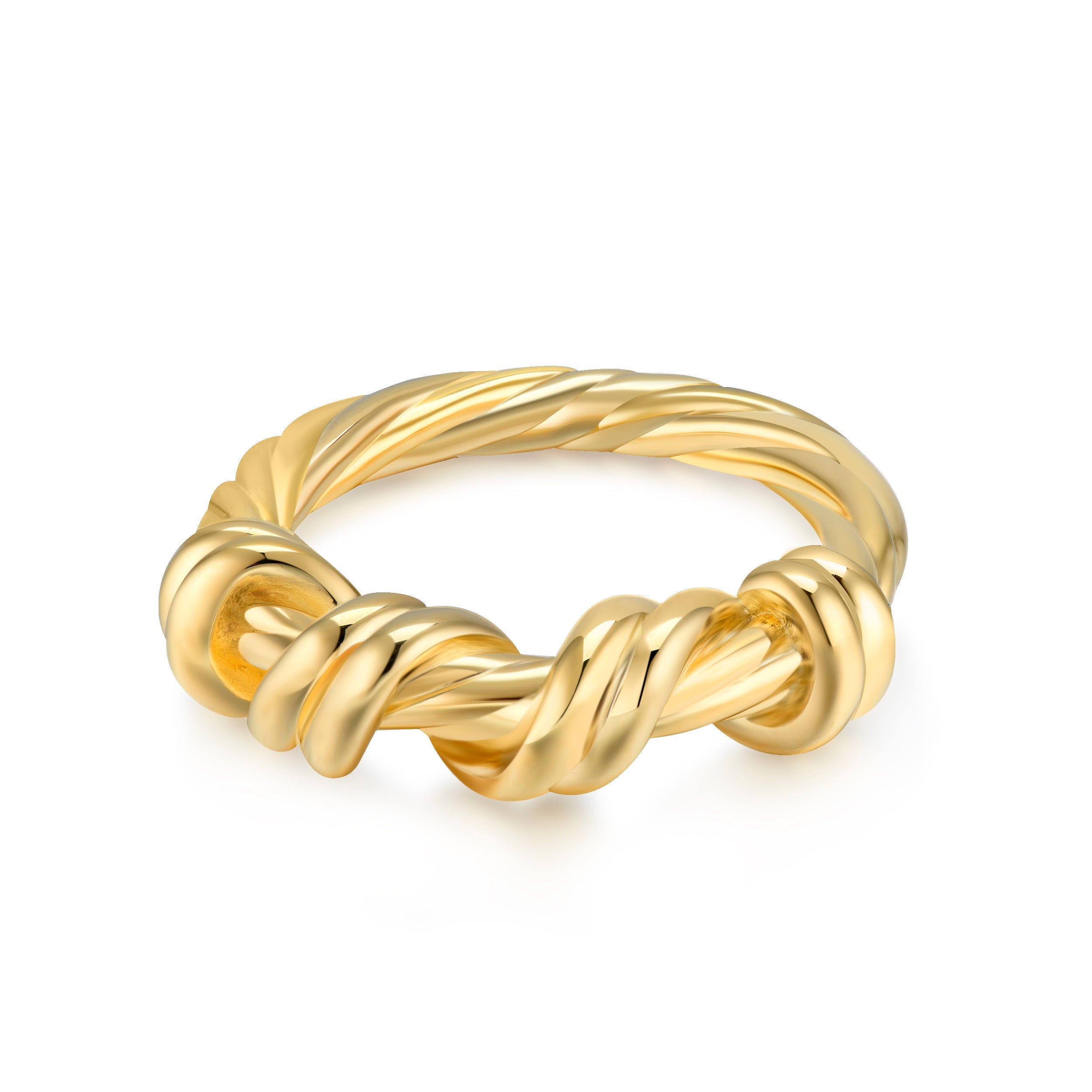 Women’s Mia Delicate Gold Twist Ring Frida & Florence