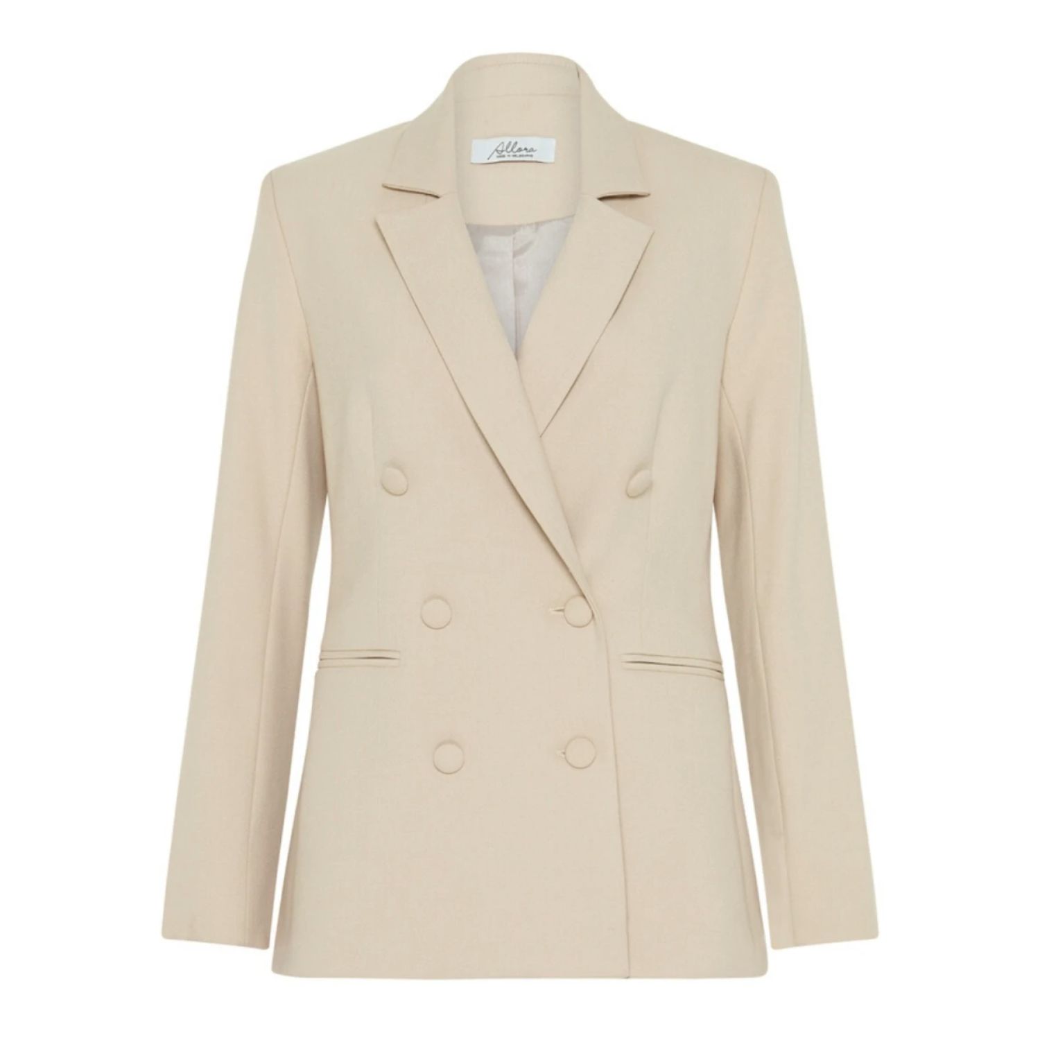 Allora Women's Kensington Double Breasted Blazer Neutrals