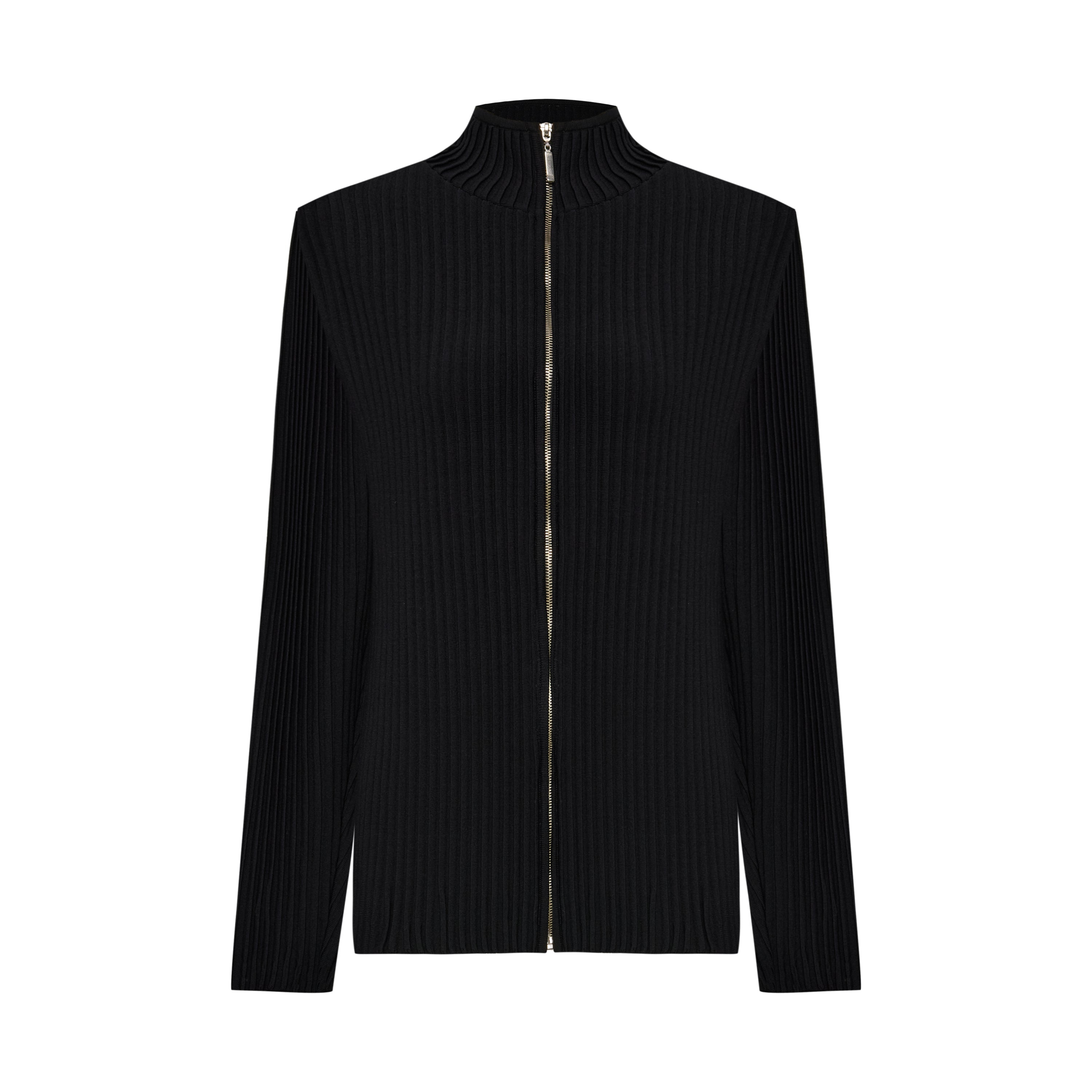 Pcfg Men's Knit Cardigan With Zip Detail - Black In Black