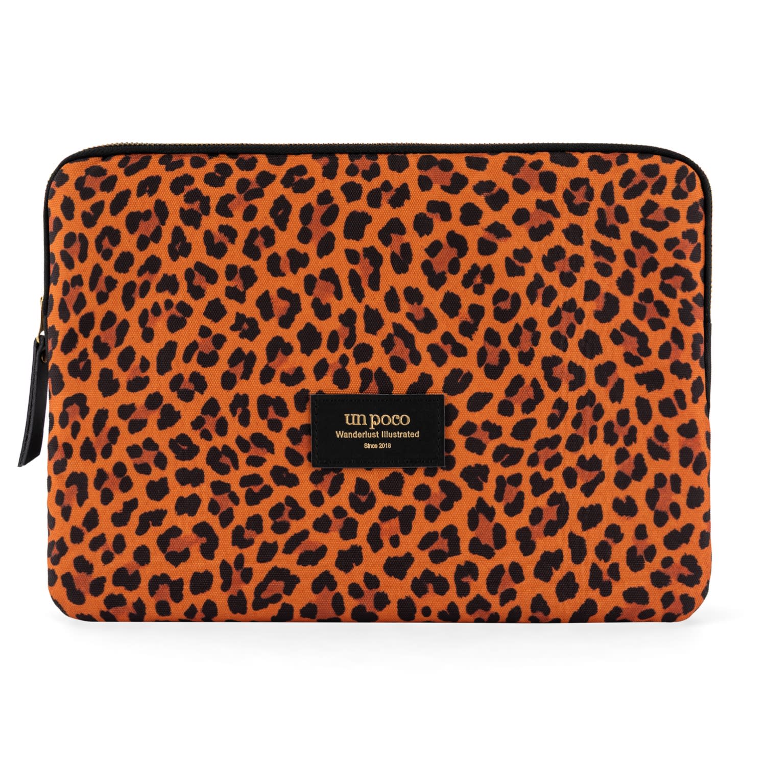 Un Poco Women's Brown Leopar Lola Laptop Sleeve