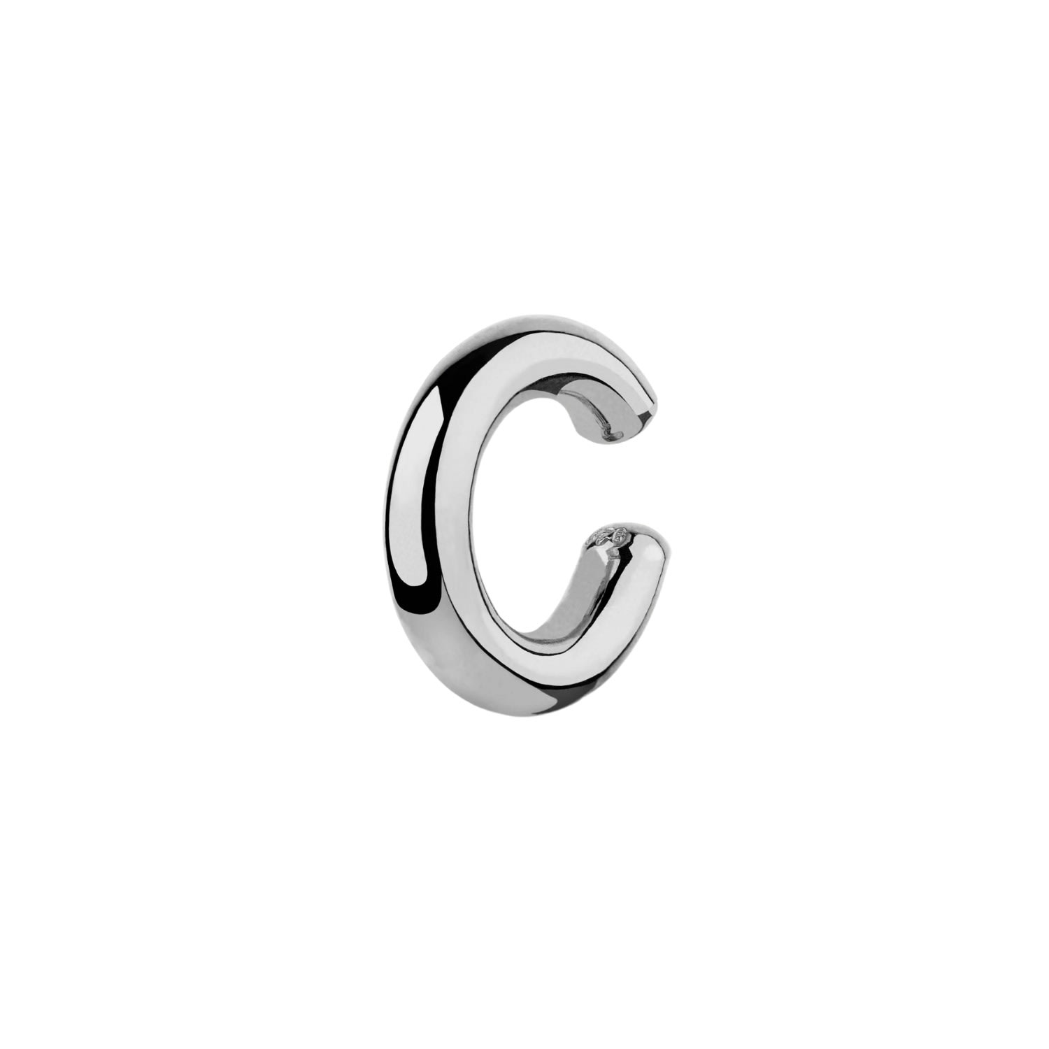 Spero London Women's Chunky Sterling Silver Ear Cuff No Piercing 1 Piece - Silver In White
