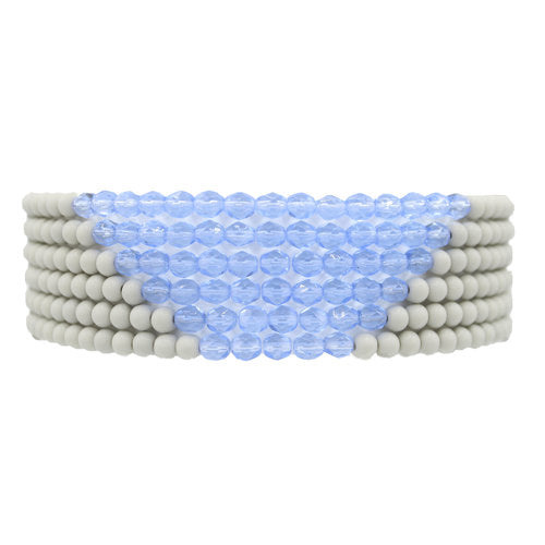 Fairchild Baldwin Women's Blue / White Eva Choker Necklace - Light Sapphire In Metallic