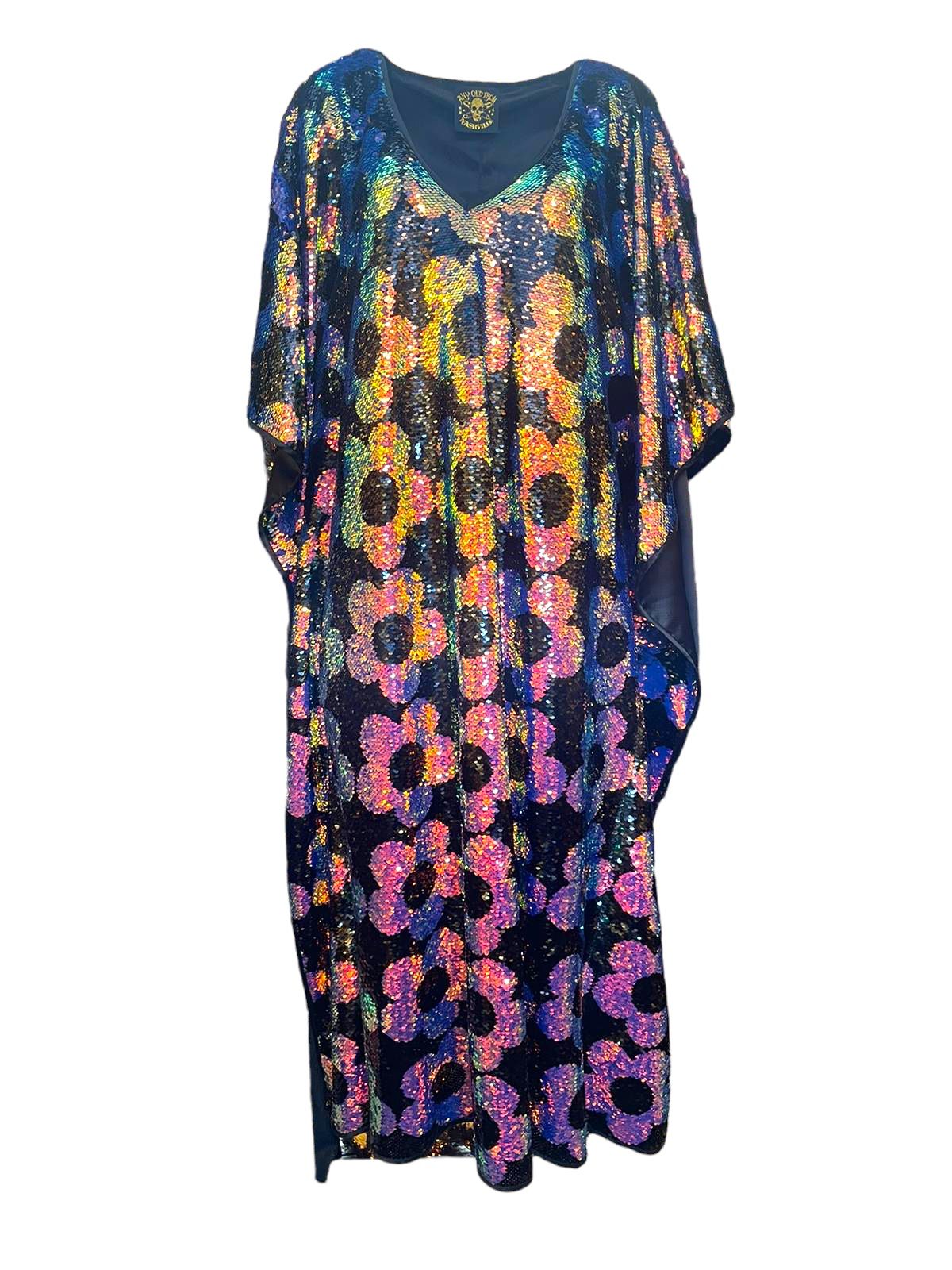Any Old Iron Women's Gold / Pink / Purple Iridescent Mini Quant Sequin Qaftan In Gold/pink/purple