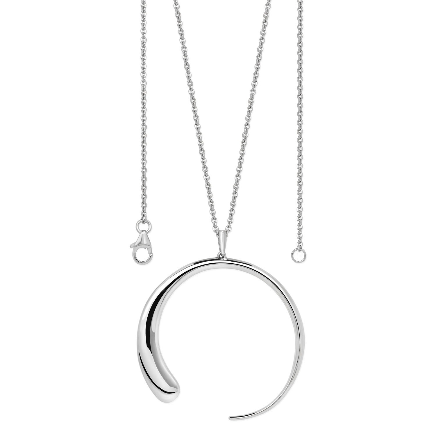 Women’s Silver Large Luna Pendant Lucy Quartermaine