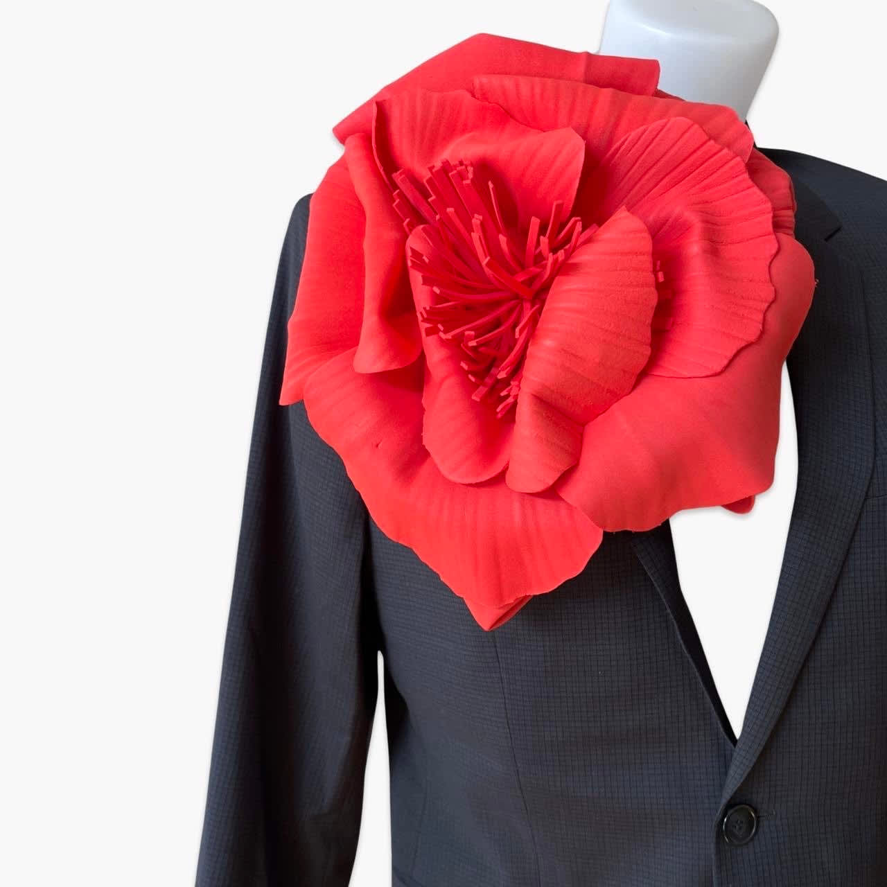 Red flower blazer 2025